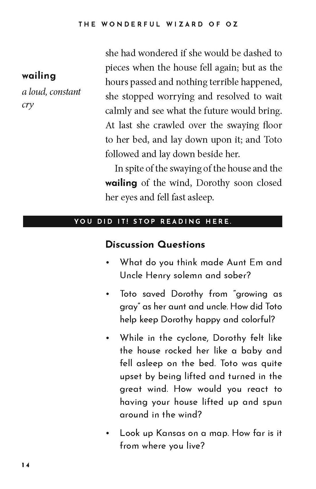 The Wonderful Wizard of Oz: The Read-With-Me Edition: The Unabridged Story in 20-Minute Reading Sections with Comprehension Questions, Discussion Prompts, Definitions, and More!