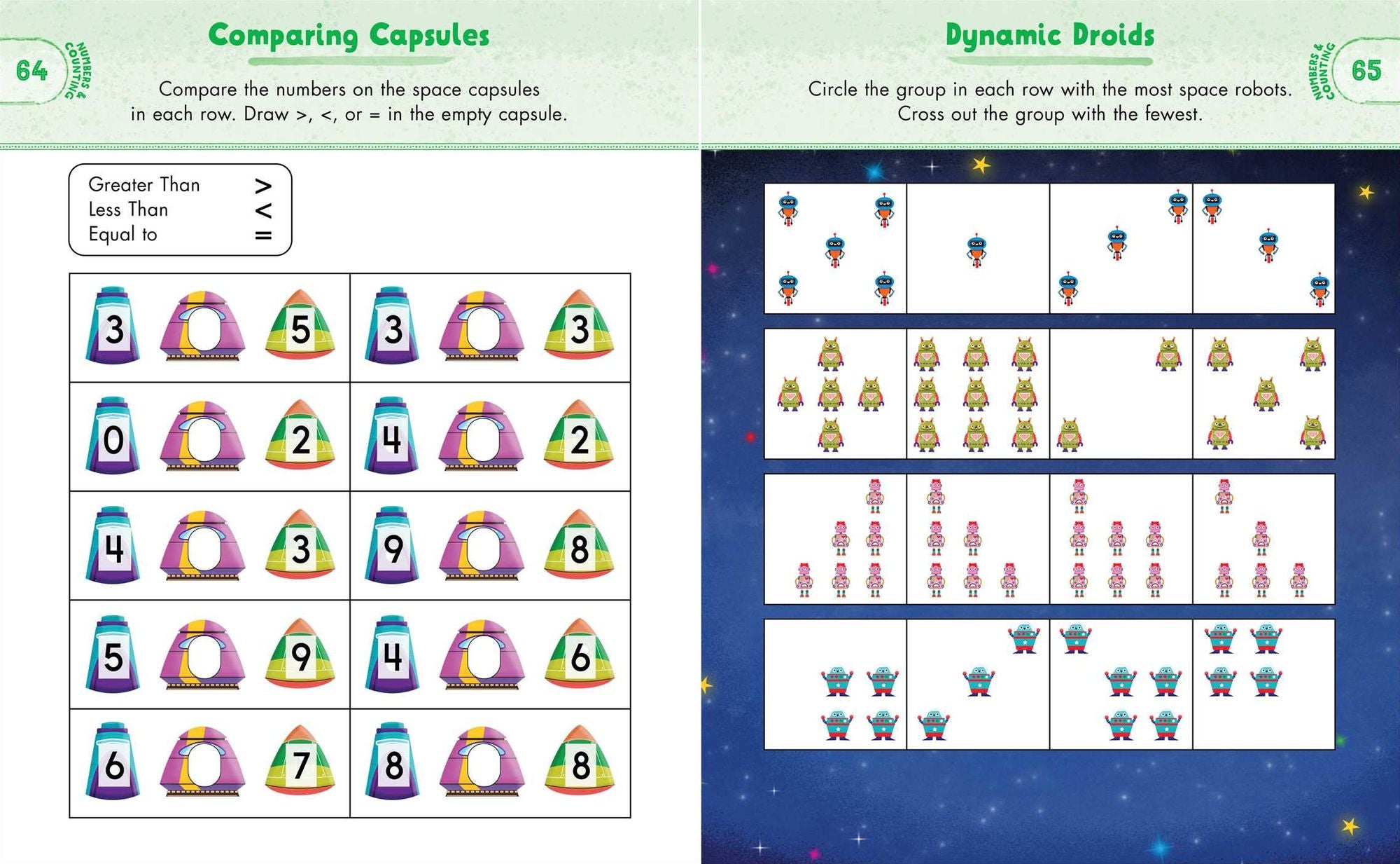 Kindergarten Activity Book: Space: 75 Games to Practice Early Reading, Writing, and Math Skills