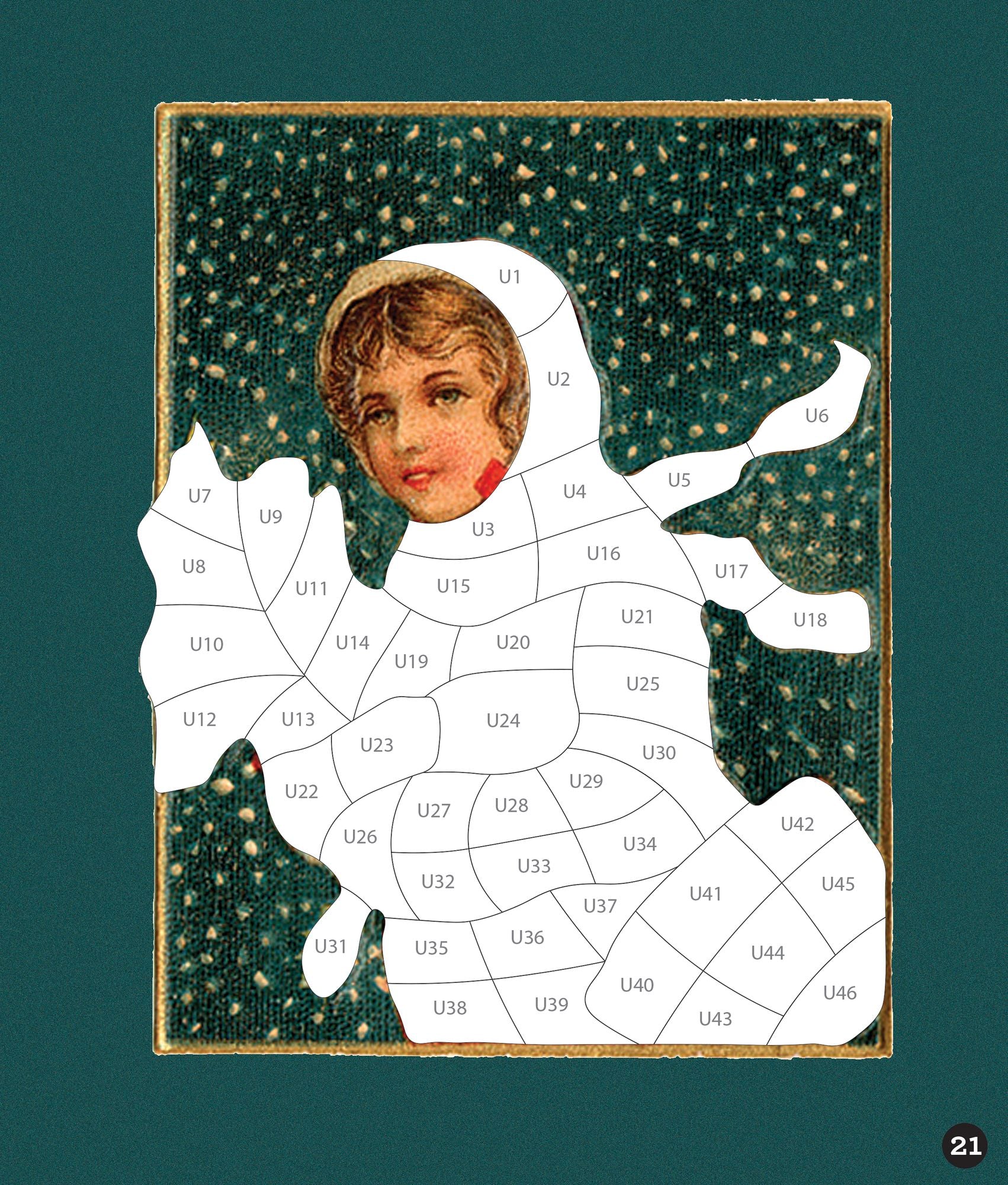 Sticker By Number Vintage Christmas
