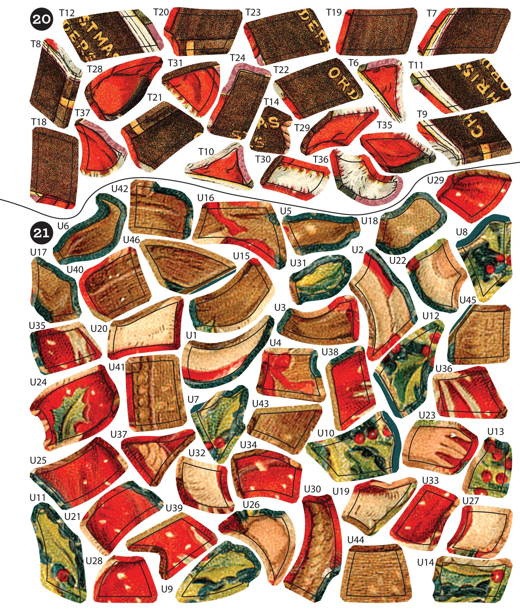 Sticker By Number Vintage Christmas