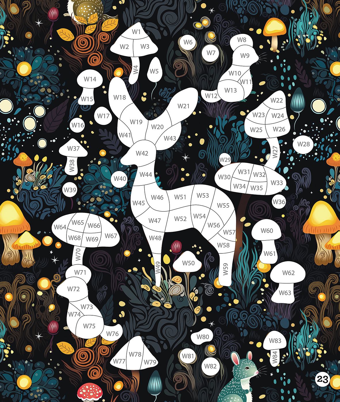 Sticker By Number Whimsical Wonder