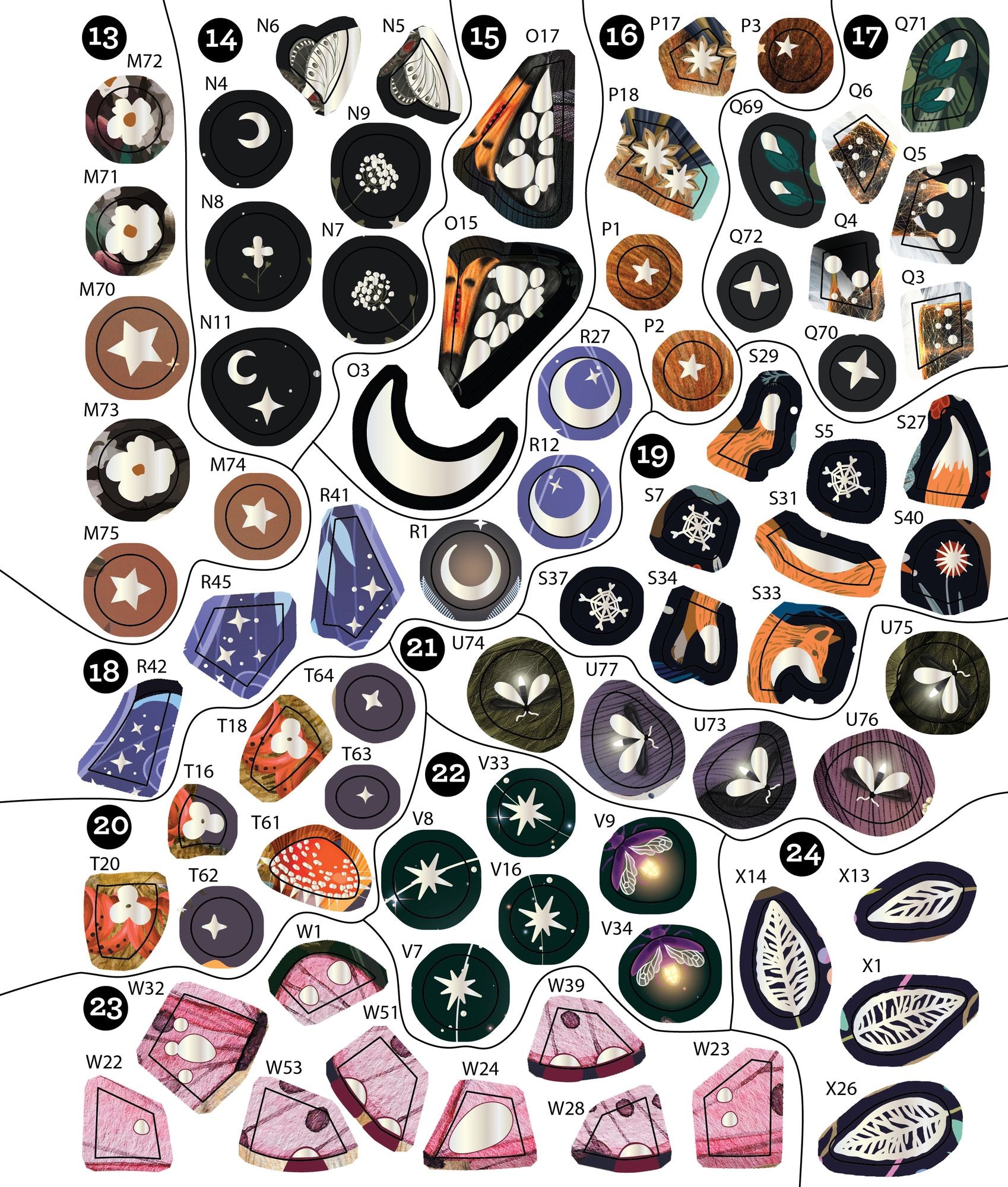Sticker By Number Enchanted Forest