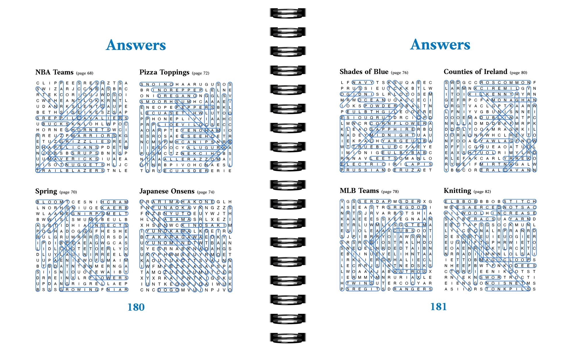 Brain Games Relax and Solve Word Search
