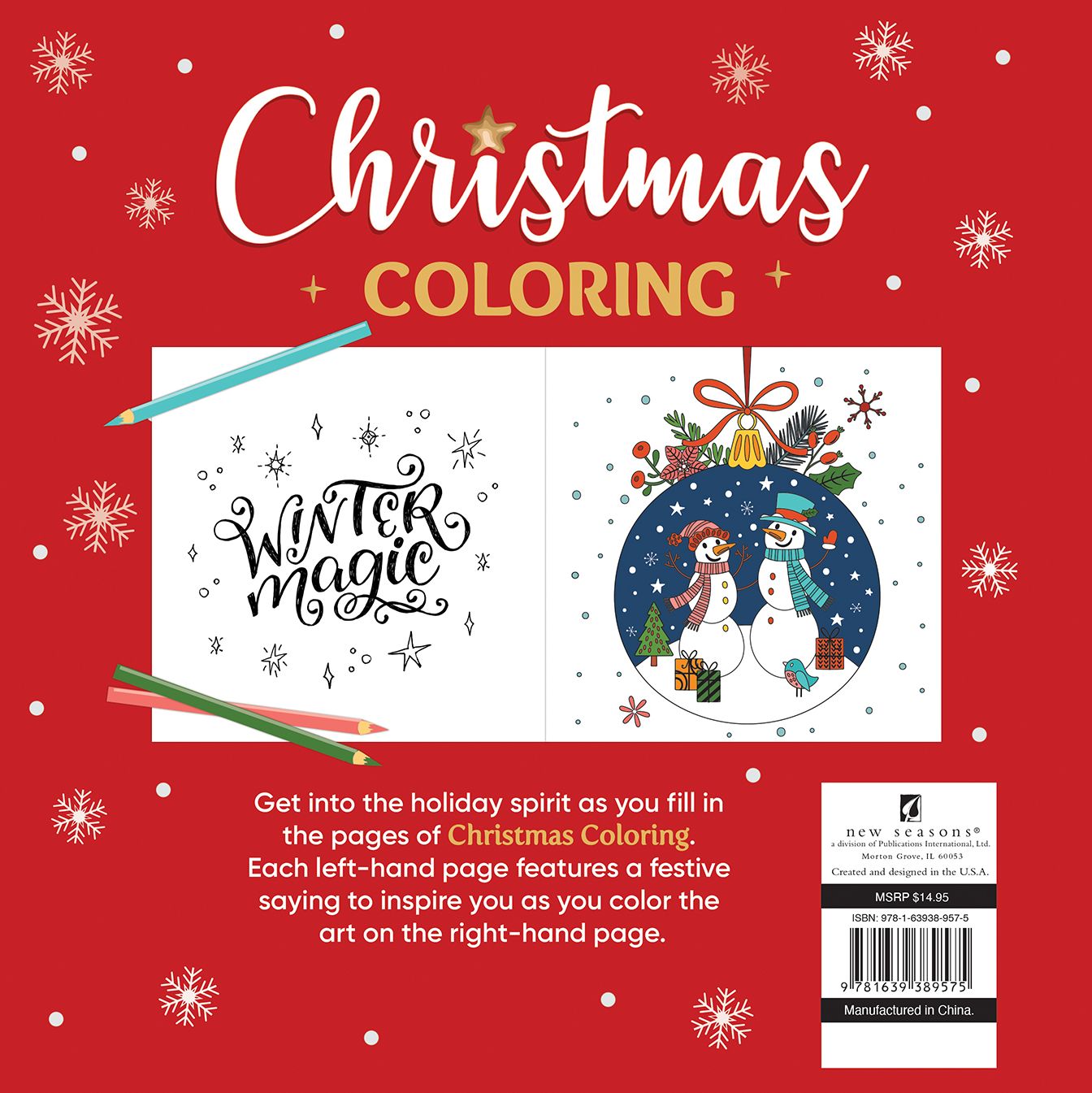 Christmas Santa's Sleigh Coloring
