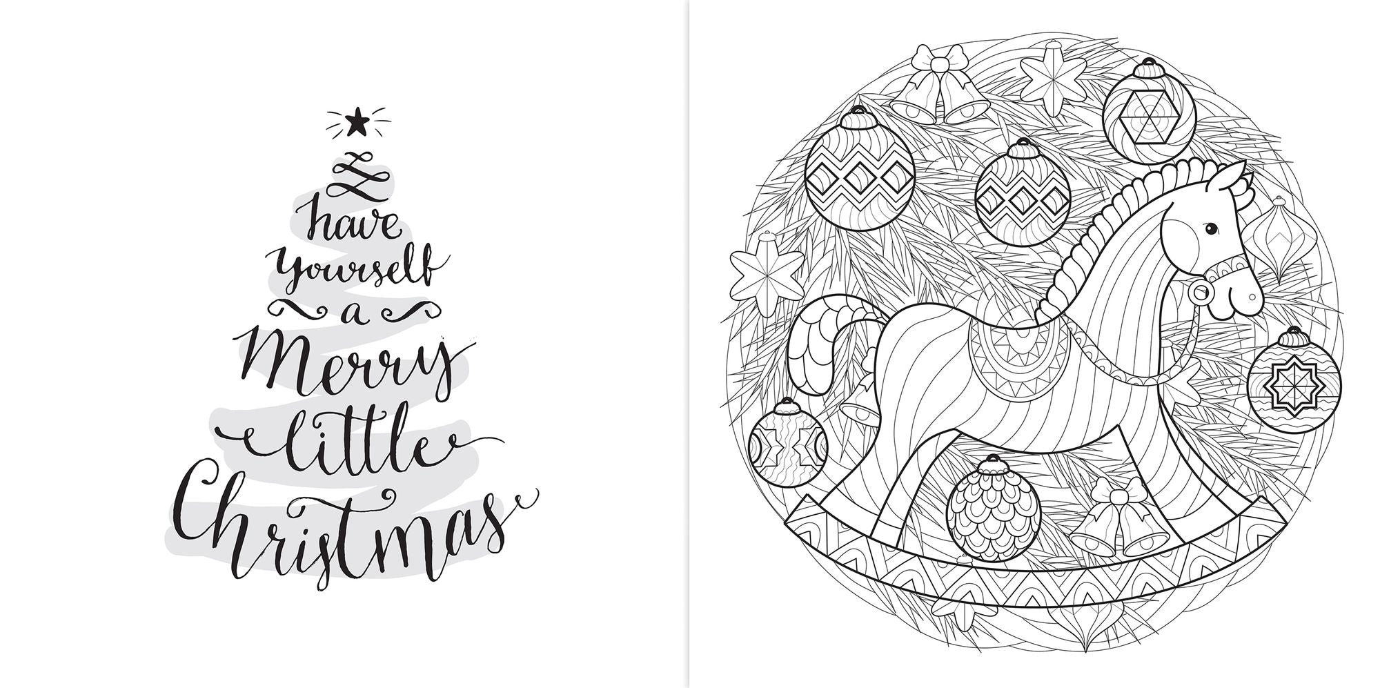 Christmas Santa's Sleigh Coloring