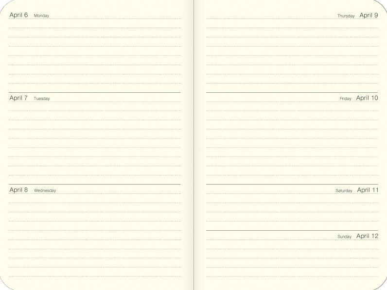 2026 Cavallini National Parks Weekly Planner