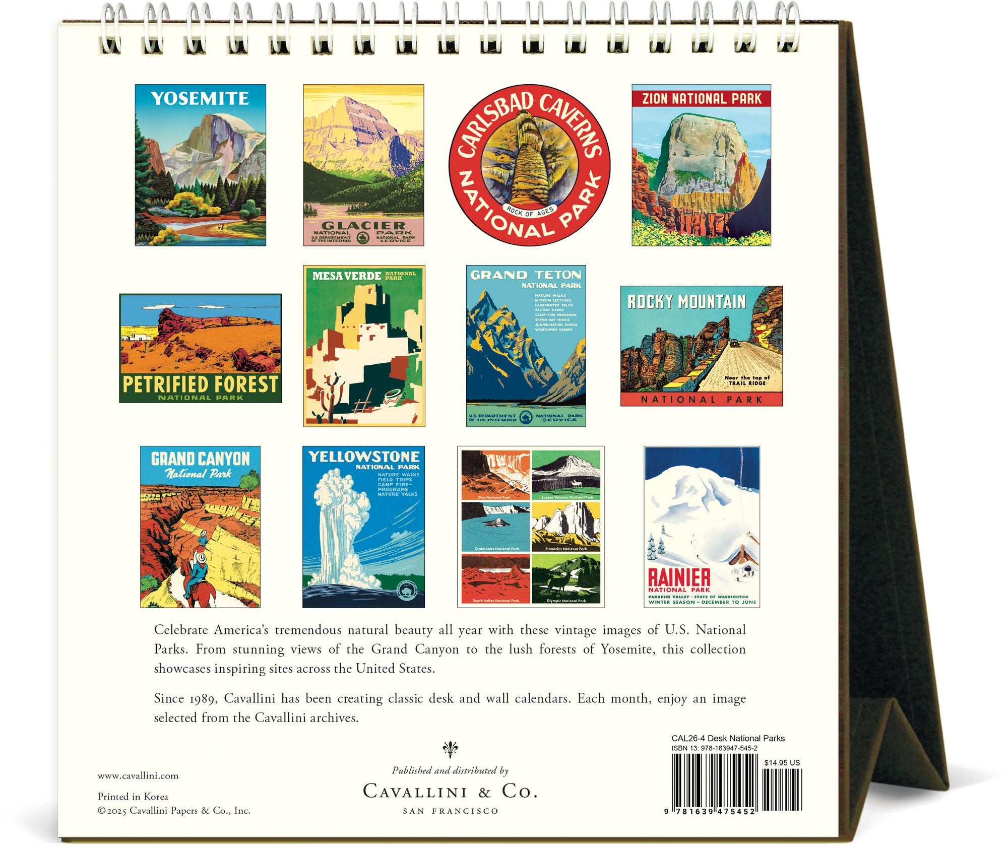 2026 National Parks Desk Calendar