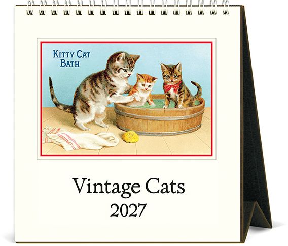 2027 Cats Desk Calendar