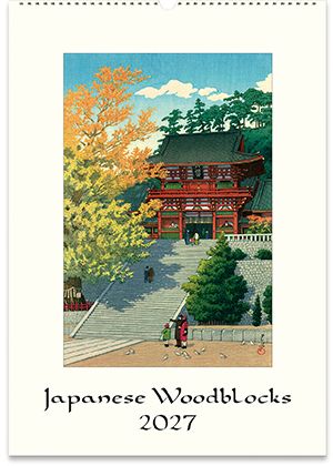 2027 Japanese Woodblock Wall Calendar