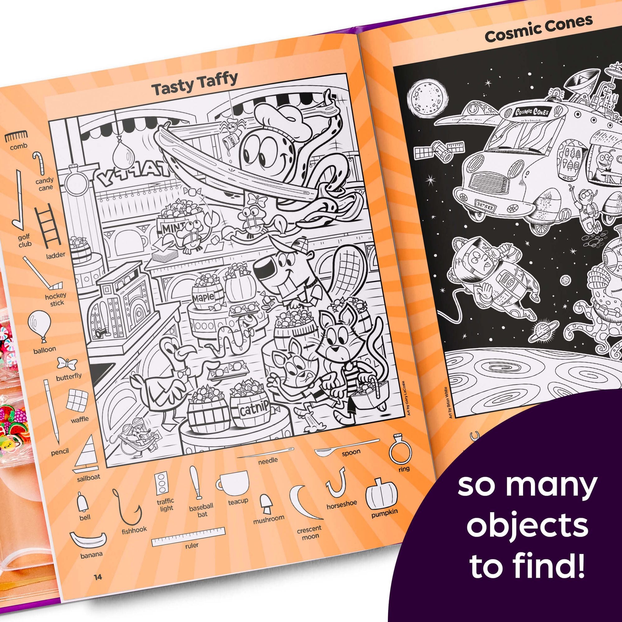 Sweet Surprises Puzzles & Slime: Hidden Pictures Puzzle Book and Non-Toxic Slime Kit with Scented Slime and Slime Mix-Ins for Kids 5 and Up