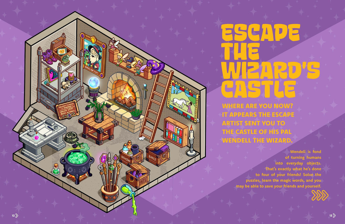Escape Rooms!: Solve the Clues. Crack the Codes. Escape Six Mind-bending Rooms: Immersive Escape Room Game with Mysteries and Logic Puzzles for Kids 8-12