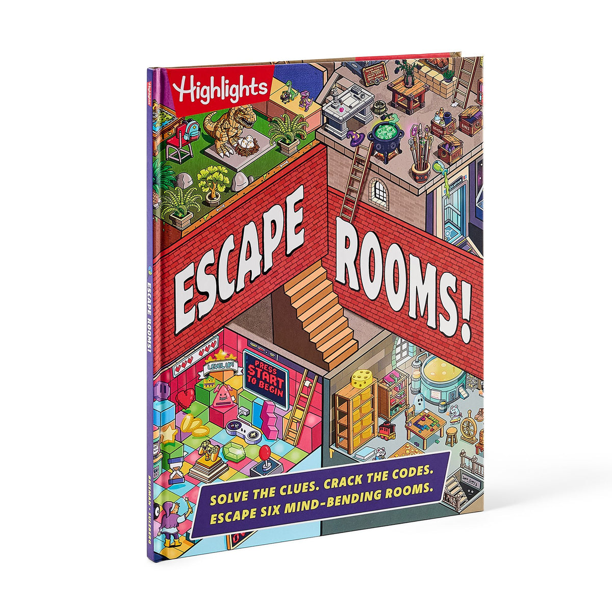 Escape Rooms!: Solve the Clues. Crack the Codes. Escape Six Mind-bending Rooms: Immersive Escape Room Game with Mysteries and Logic Puzzles for Kids 8-12