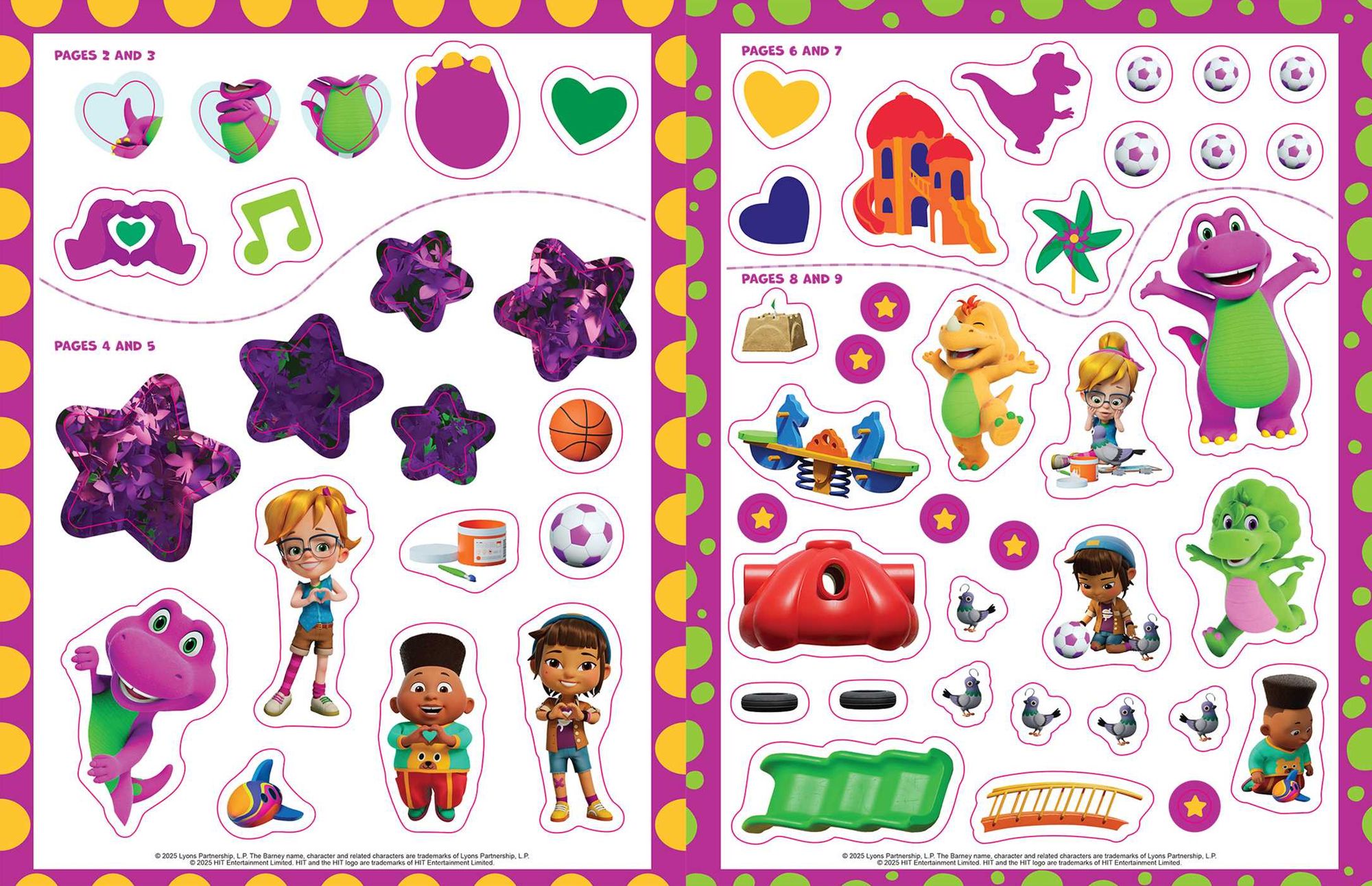 Barney: Super-Dee-Duper Sticker Book