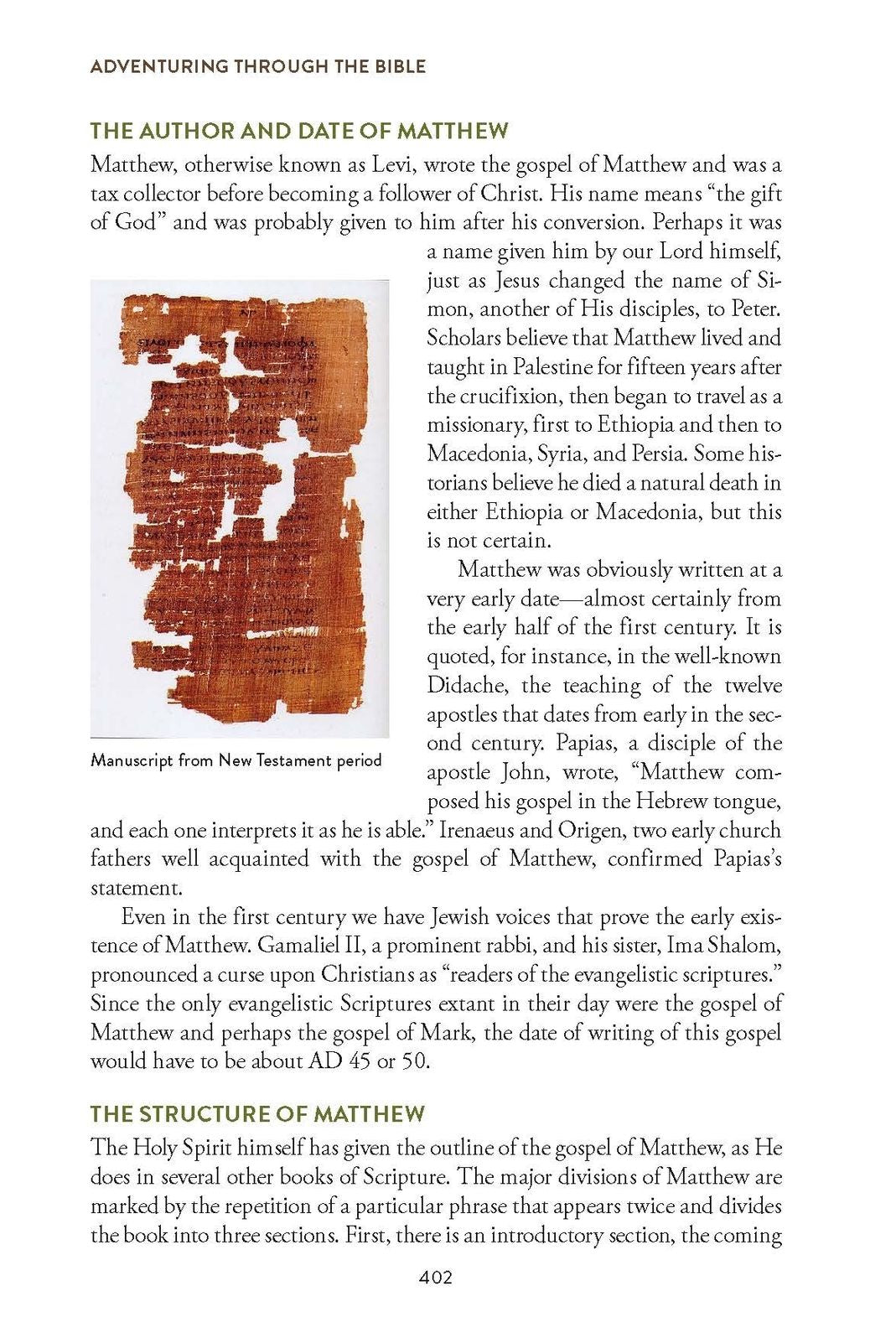 Adventuring through the Bible: A Guide to the Entire Bible