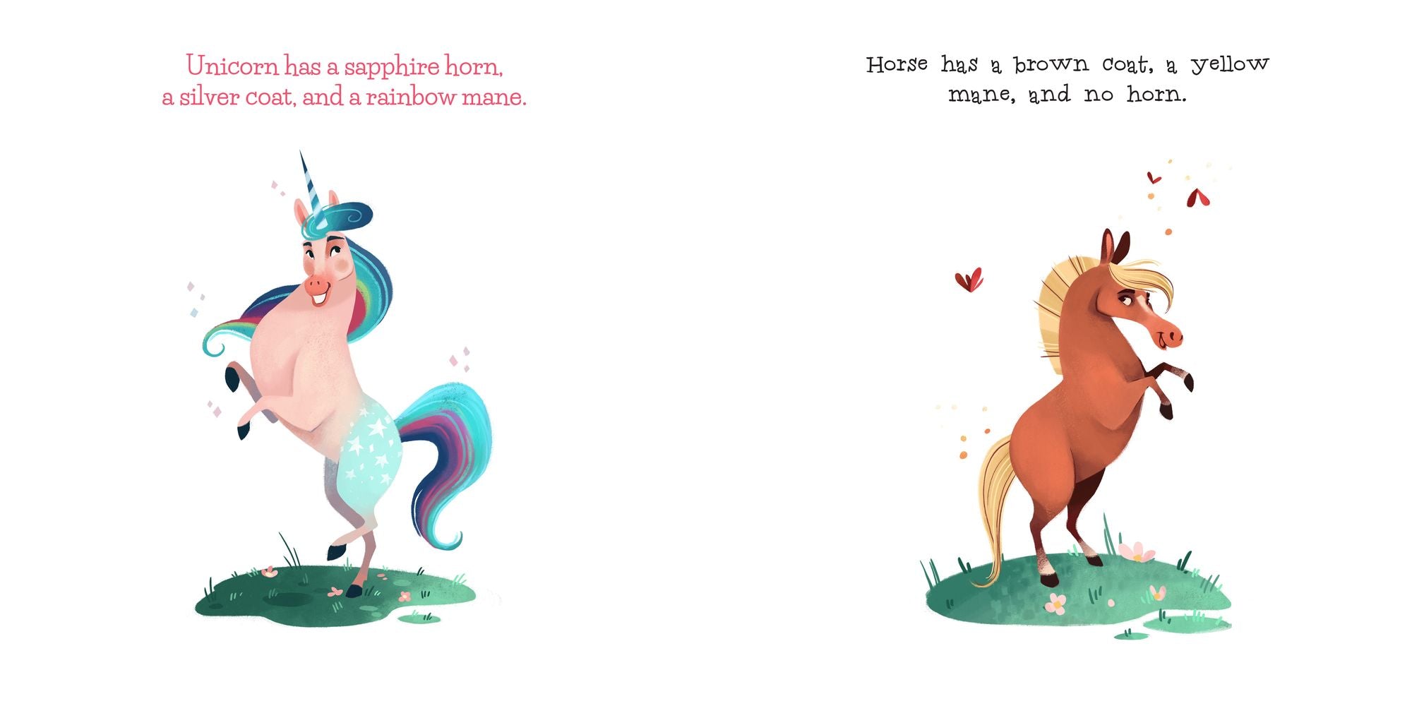 Unicorn and Horse are Friends