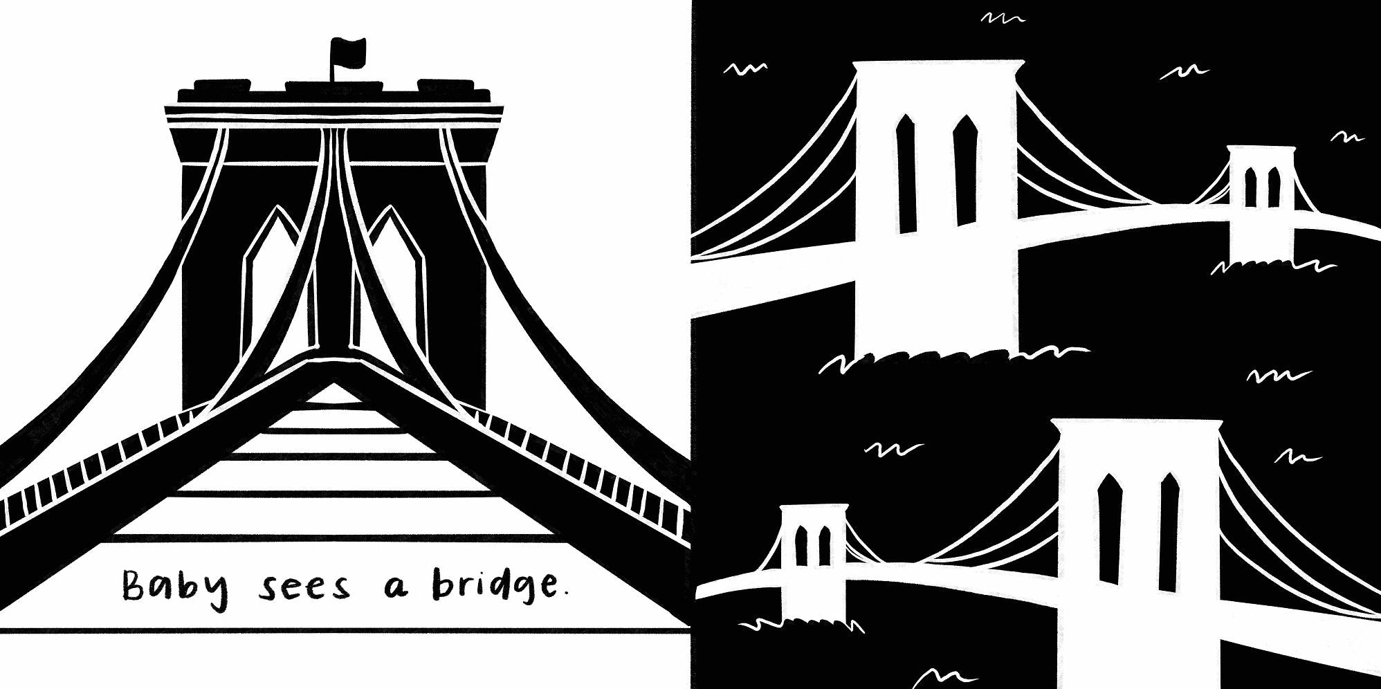 Baby Sees New York City: A High-Contrast Board Book for Babies