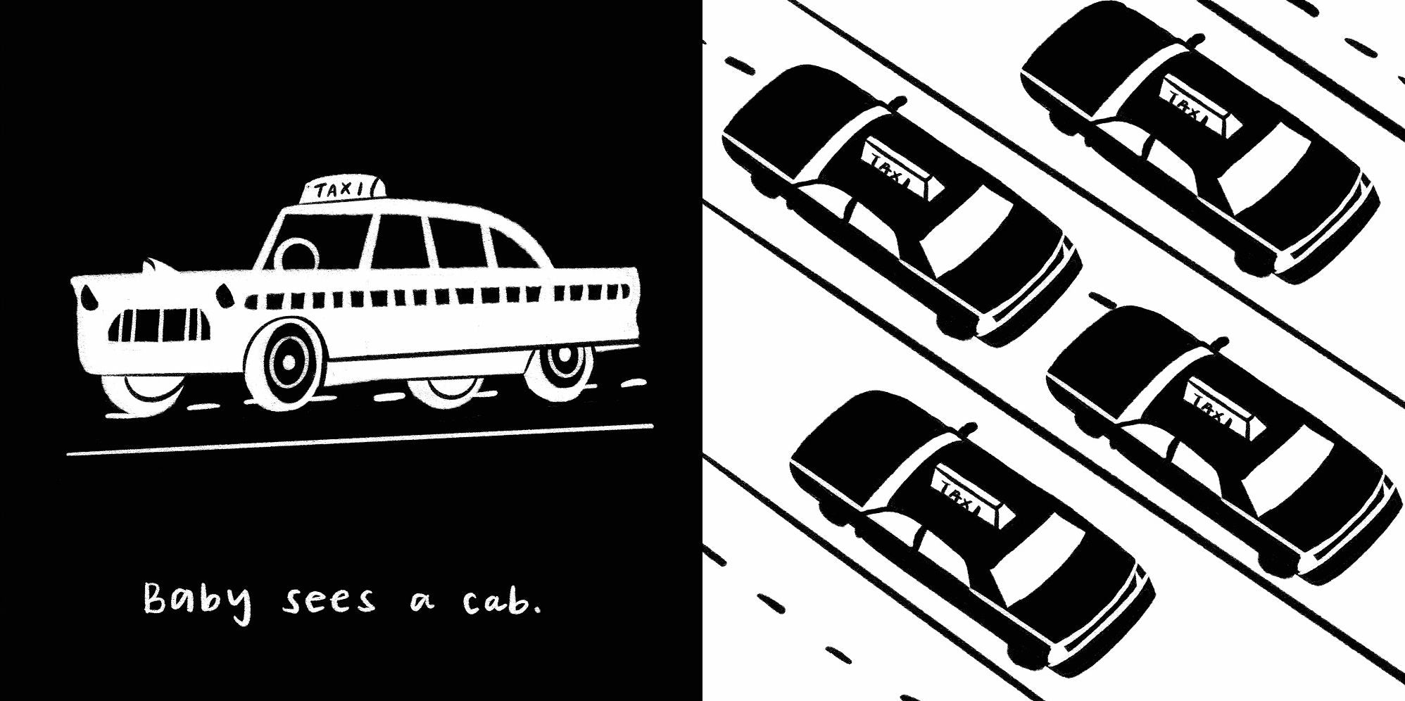 Baby Sees New York City: A High-Contrast Board Book for Babies