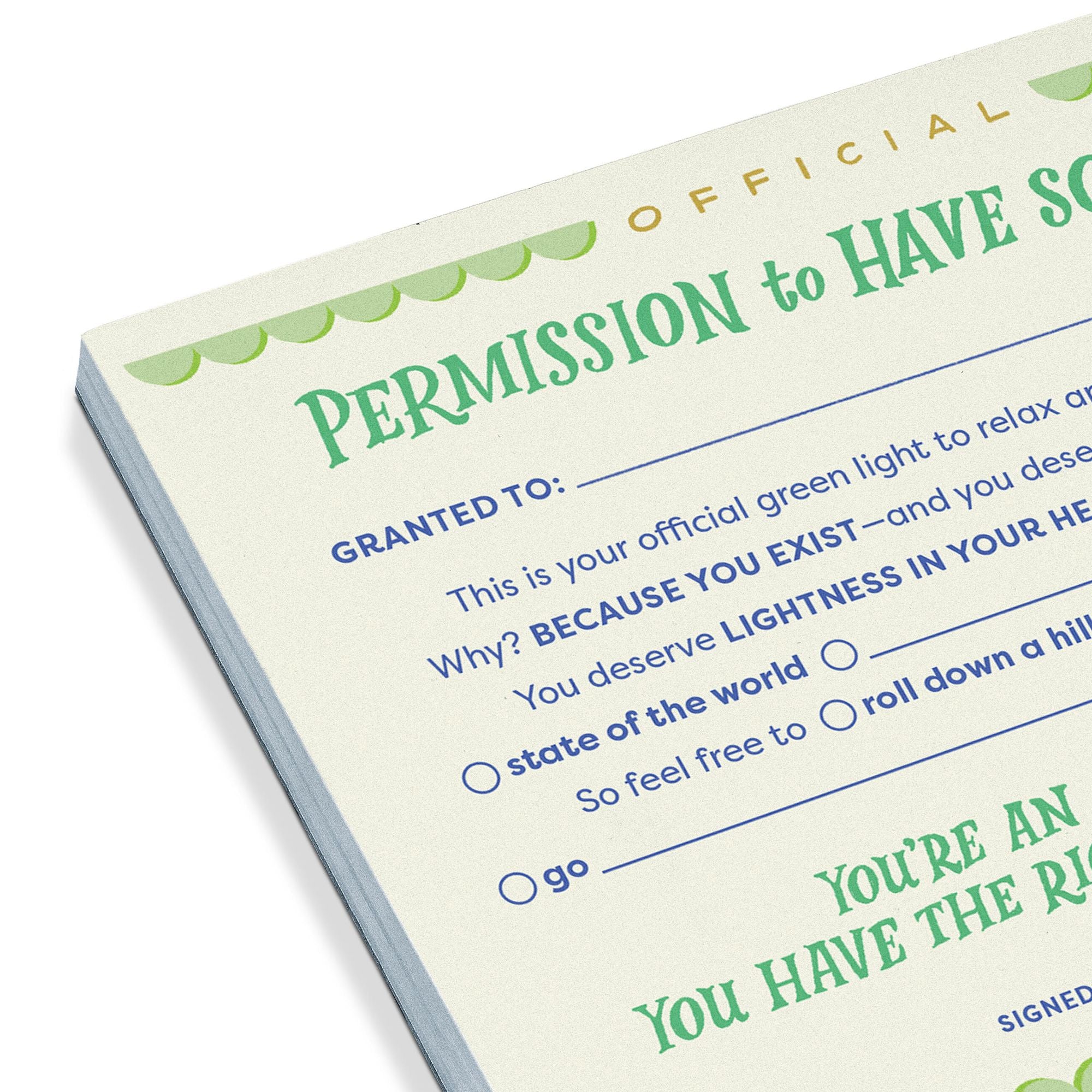 Permission to Have Some Fun Note Pad