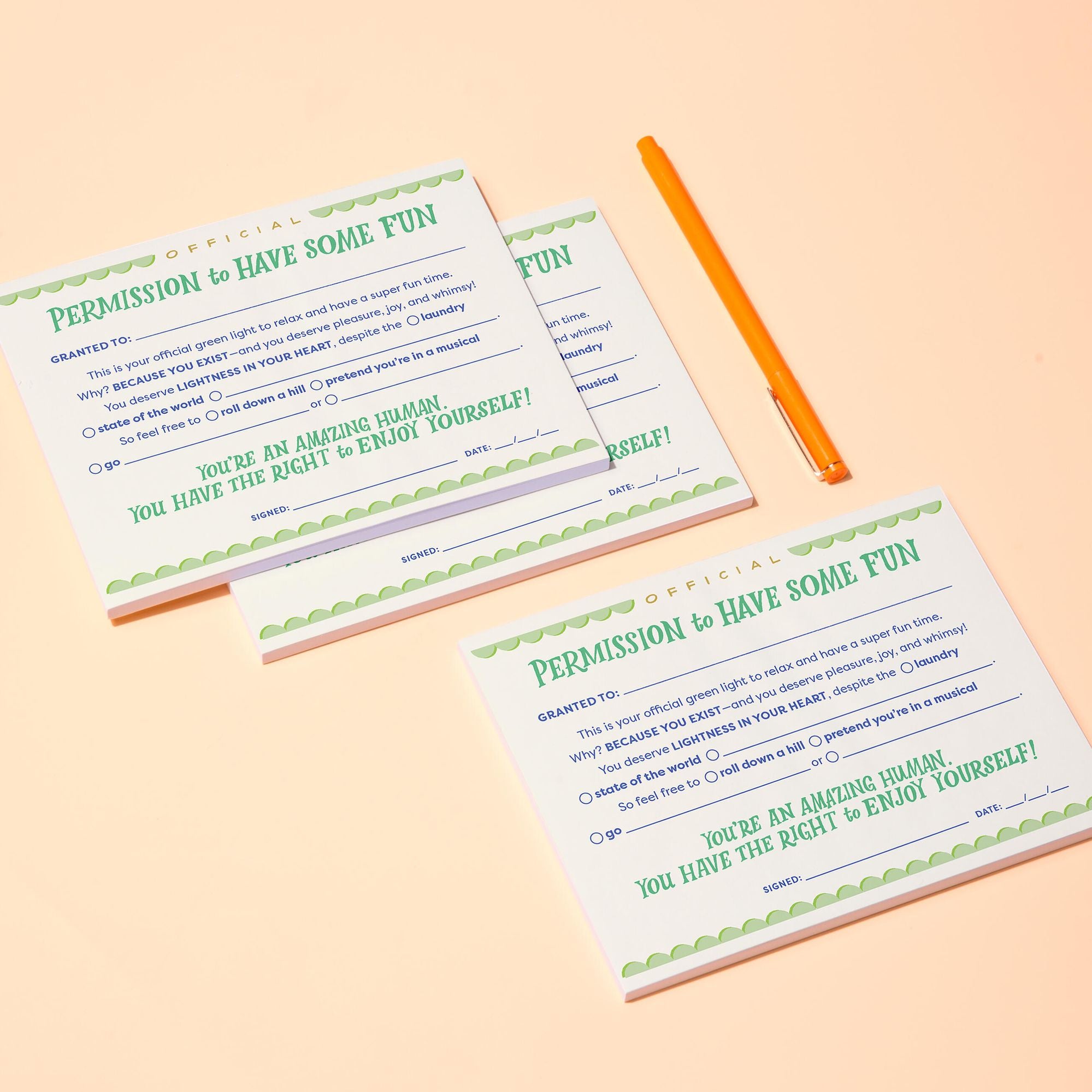 Permission to Have Some Fun Note Pad