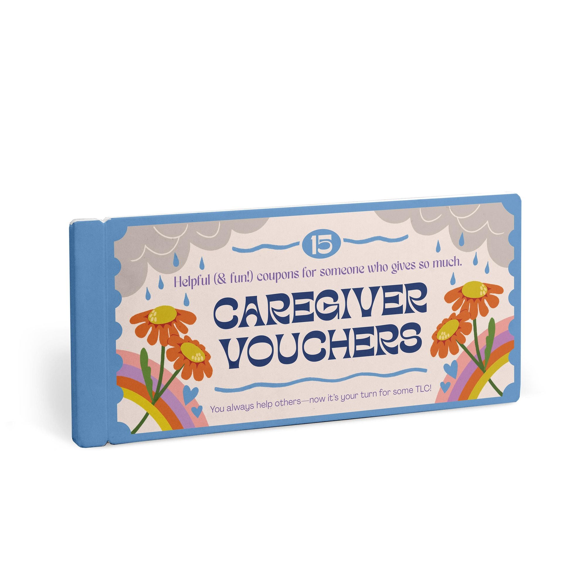 Care Giver Vouchers, Unique Caregiver Gift Coupon Book, 15 Perforated Vouchers