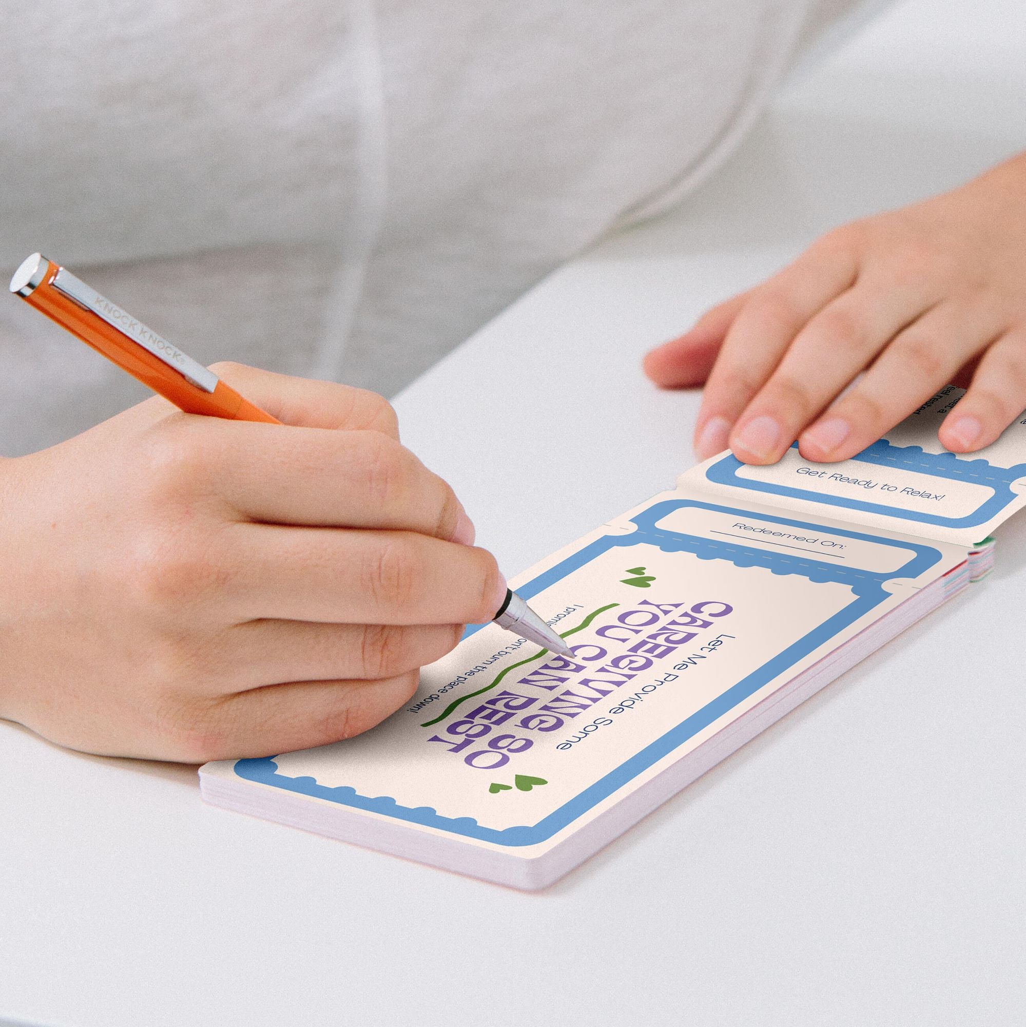 Care Giver Vouchers, Unique Caregiver Gift Coupon Book, 15 Perforated Vouchers