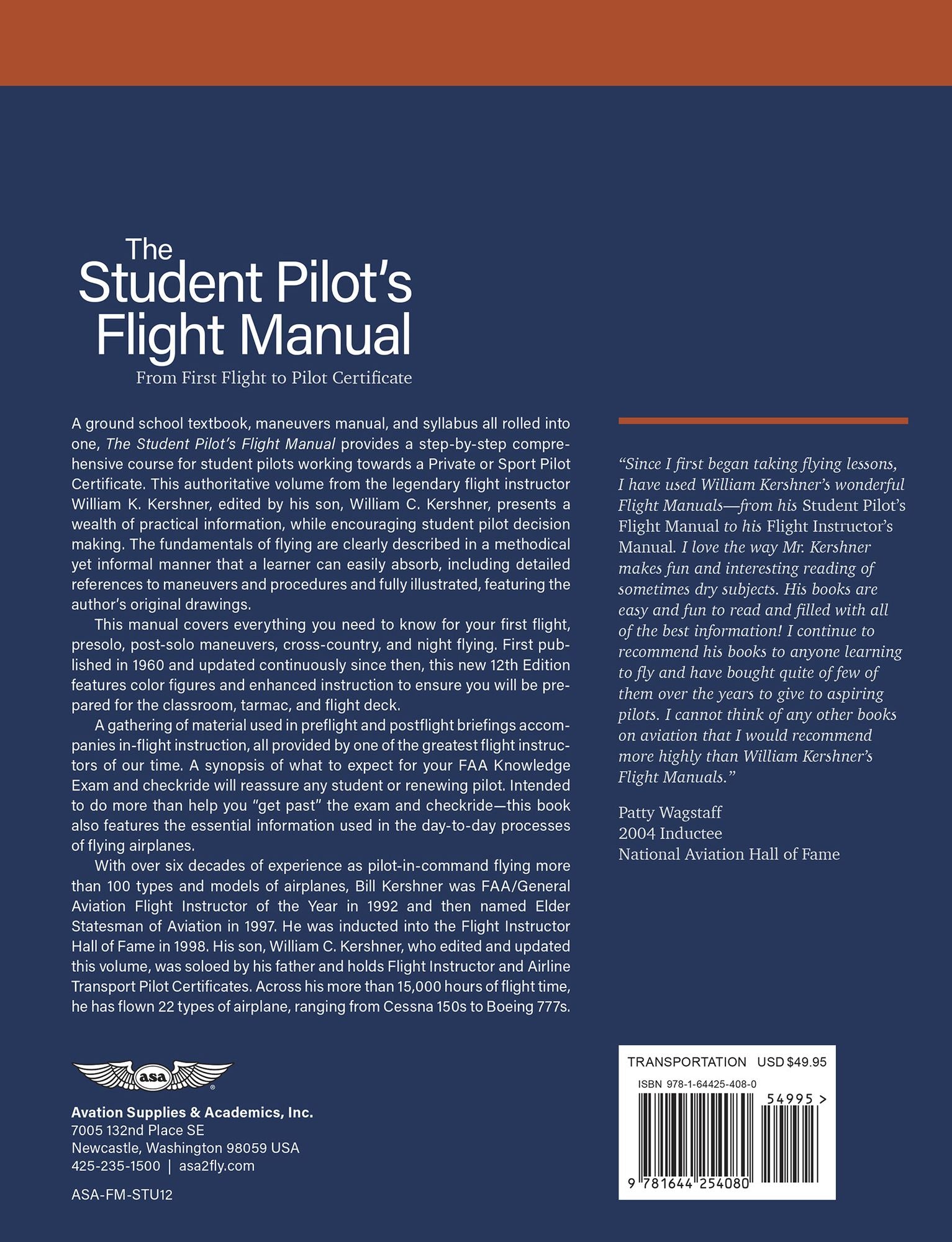 The Student Pilot's Flight Manual: From First Flight to Pilot Certificate