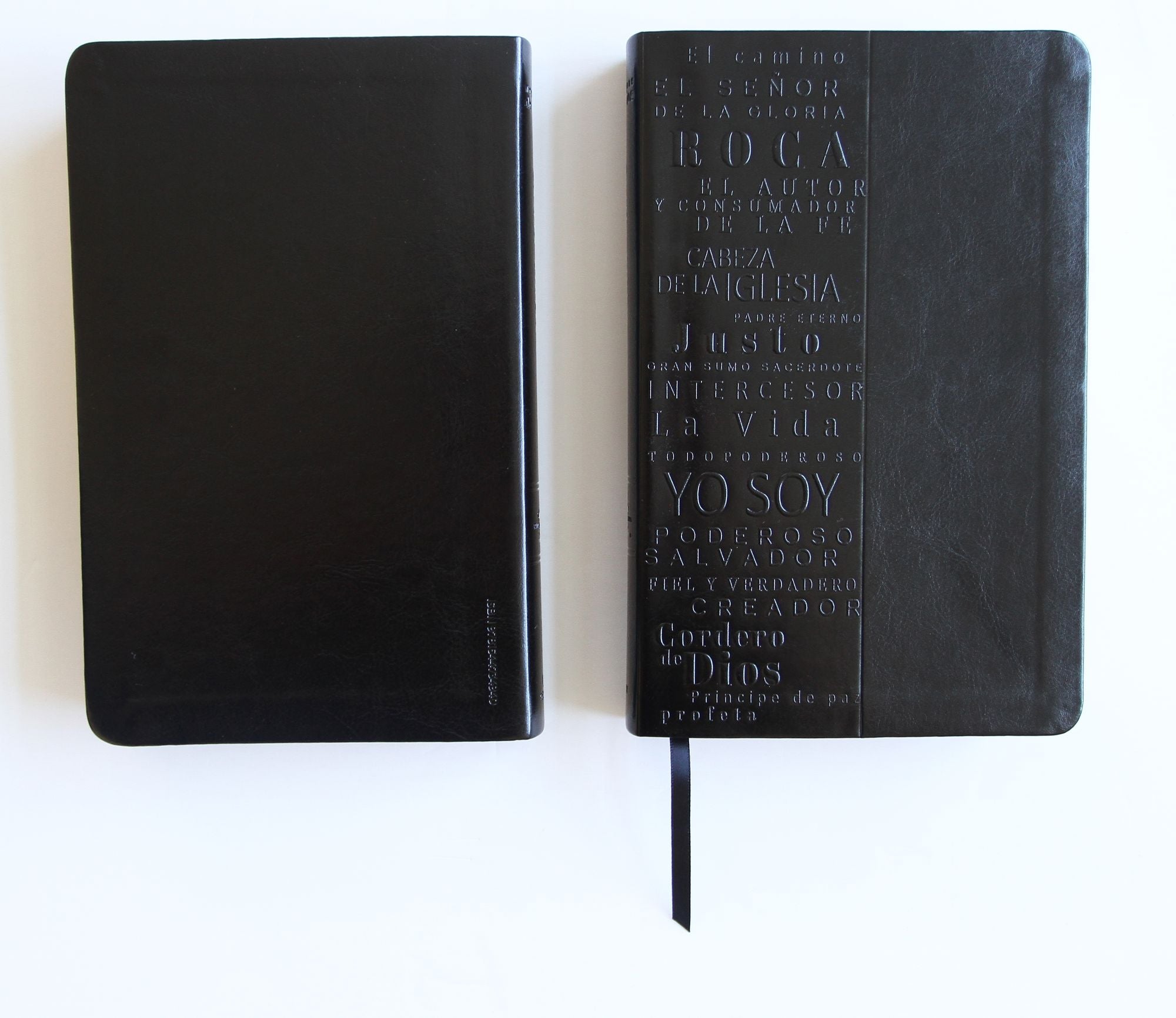 Biblia RVR60 letra grande tamaño manual, simil piel negro con nombres de Dios / Spanish Bible RVR60 Handy Size Large Print Leathersoft Black with Names of God
