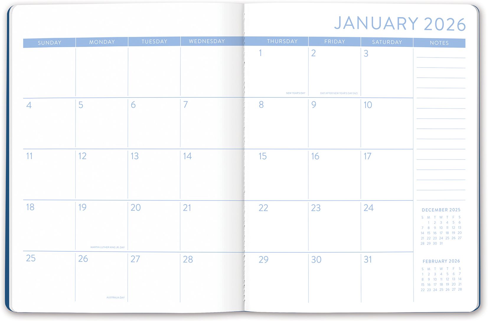 2025-2026 Colorful Bookshelf Just Right Monthly Planner 17m Exclusive