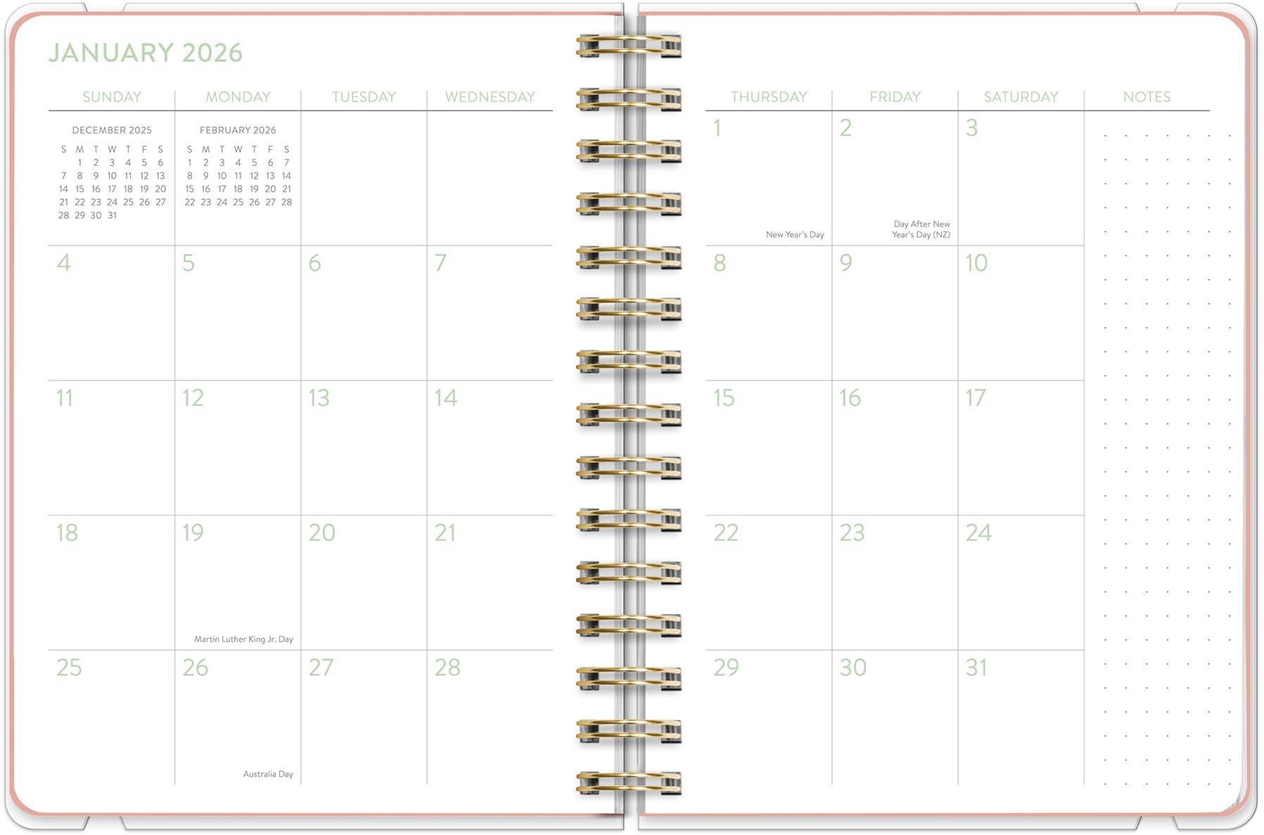 2025-2026 Book Lovers Deluxe Compact Flexi Planner 17m Exclusive