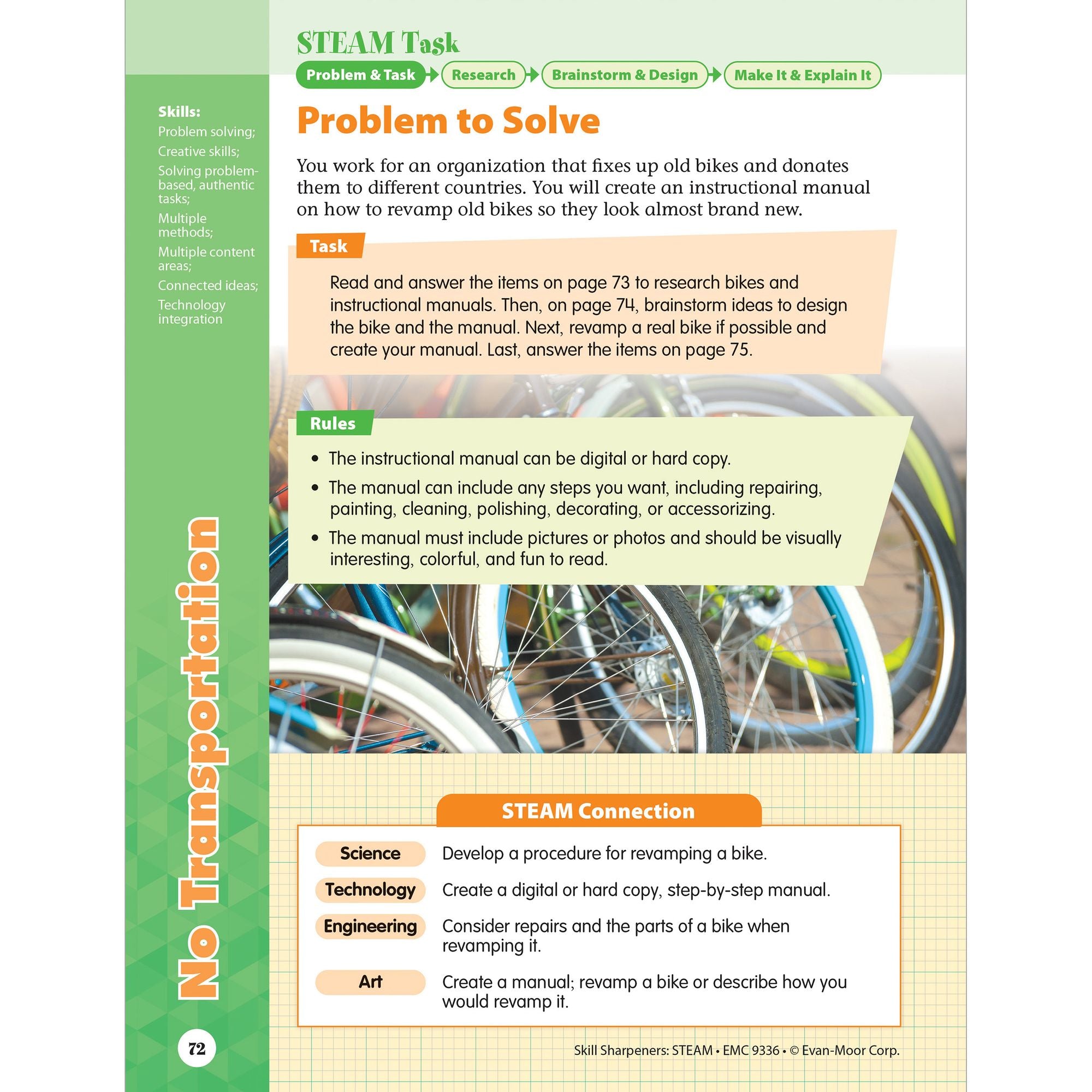 Skill Sharpeners: STEAM, Grade 6 Workbook