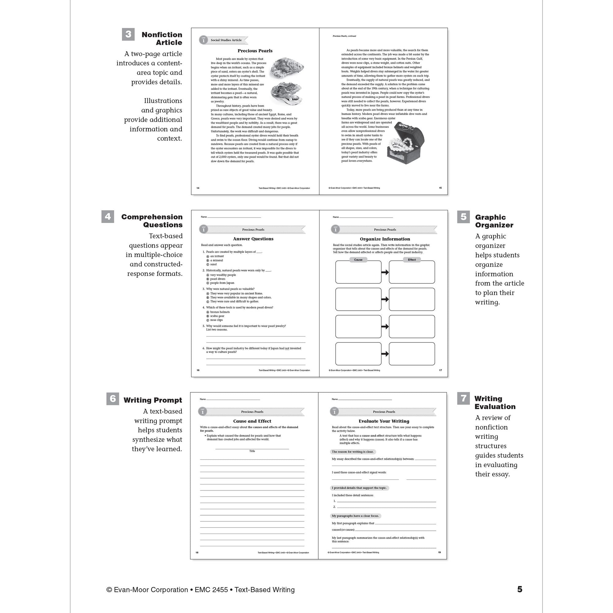 Text Based Writing, Grade 5