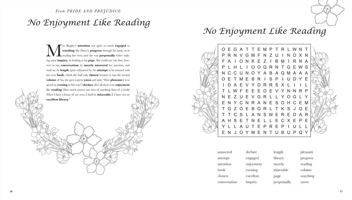Jane Austen Word Search