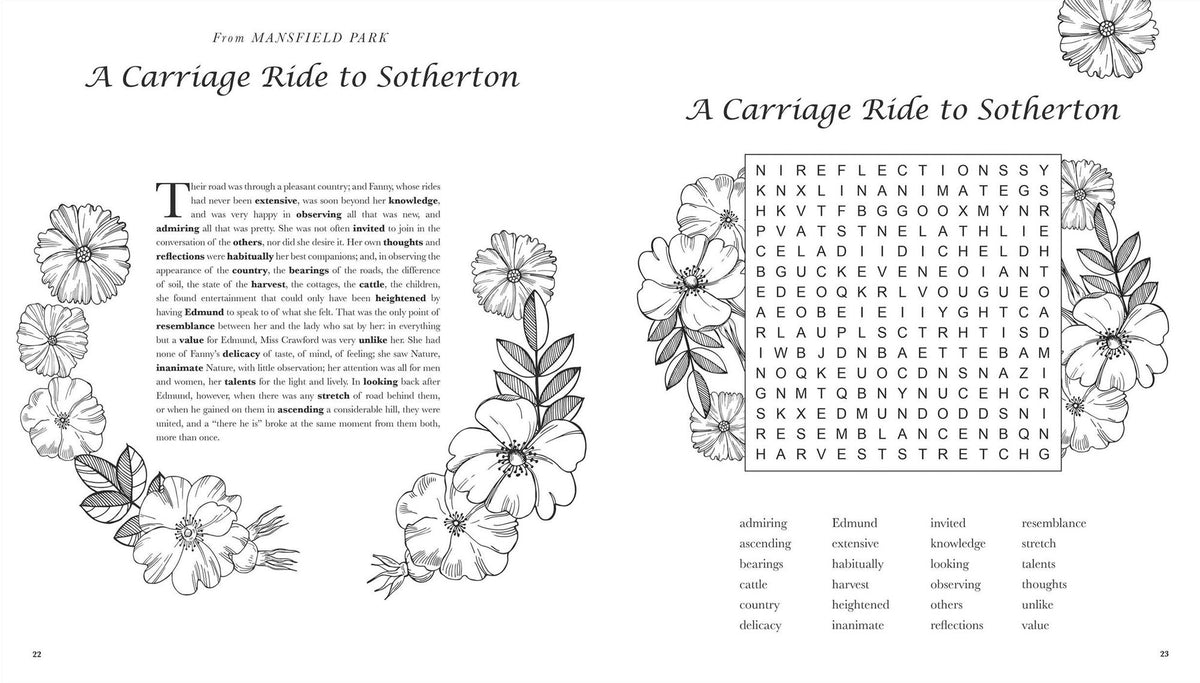 Jane Austen Word Search