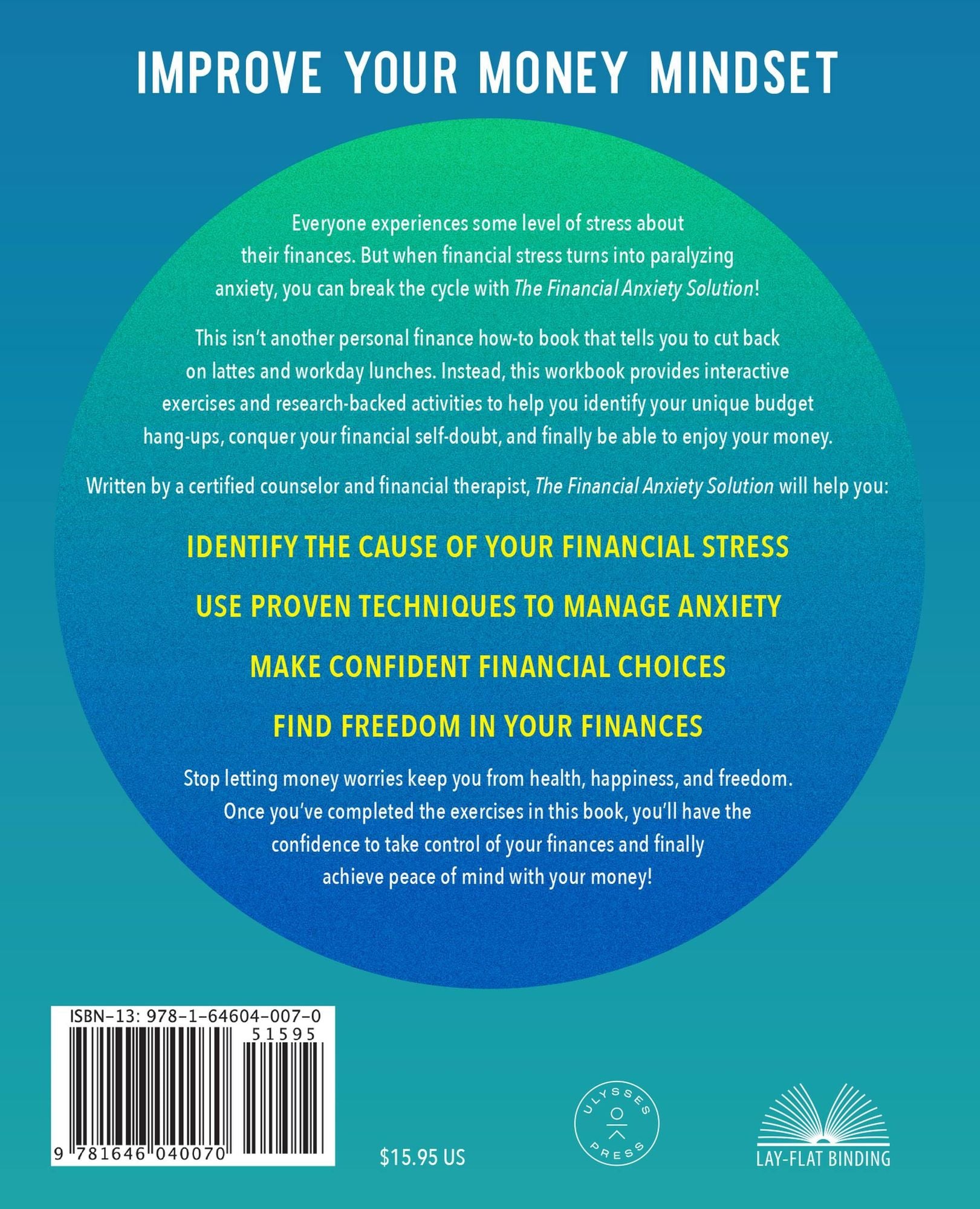 The Financial Anxiety Solution: A Step-by-Step Workbook to Stop Worrying about Money, Take Control of Your Finances, and Live a Happier Life