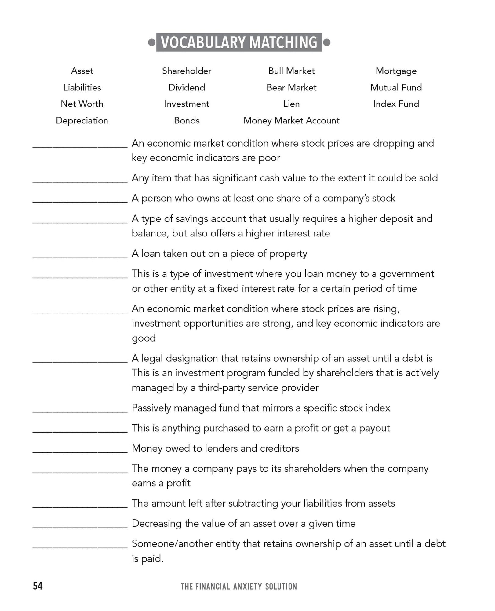 The Financial Anxiety Solution: A Step-by-Step Workbook to Stop Worrying about Money, Take Control of Your Finances, and Live a Happier Life