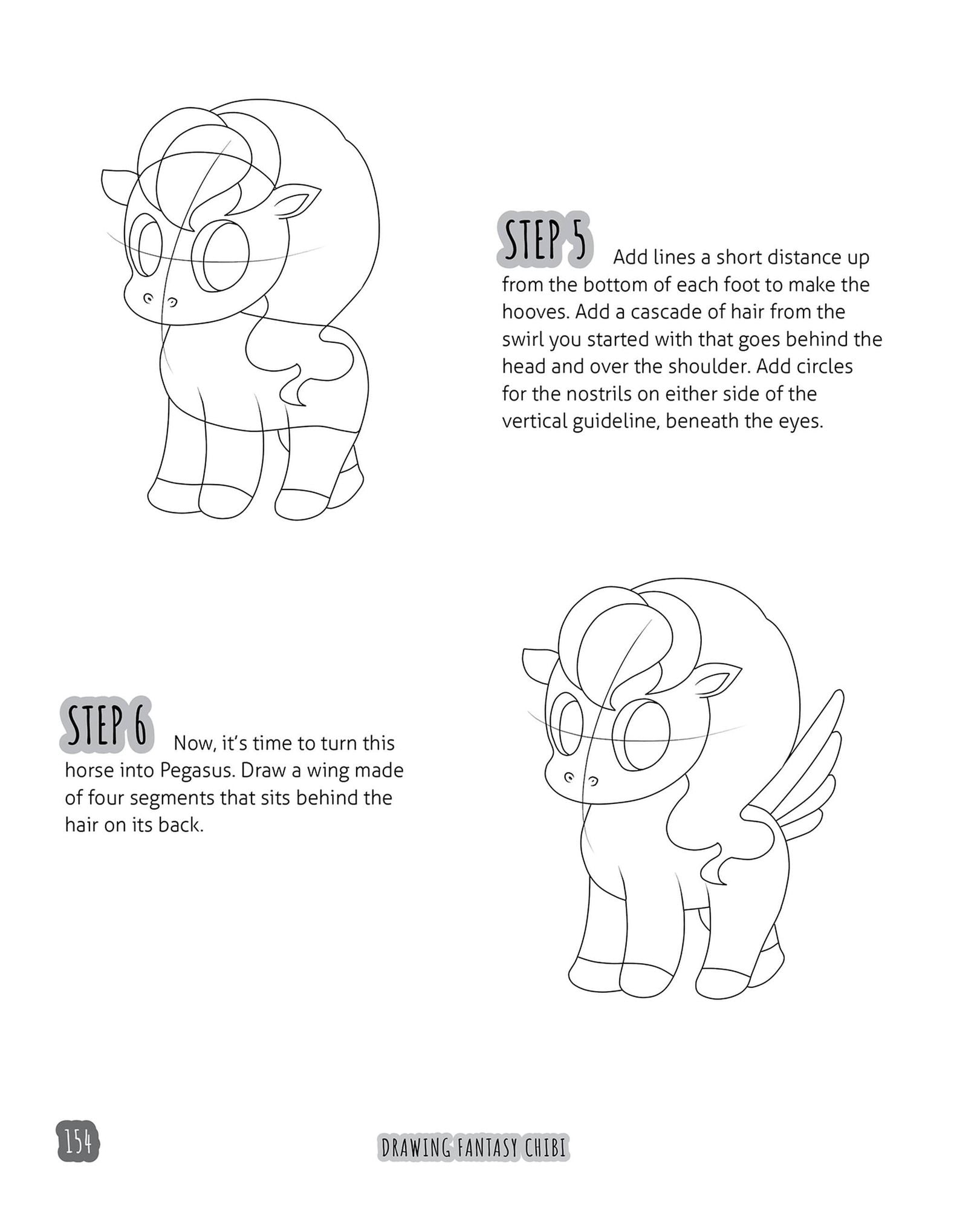 Drawing Fantasy Chibi: Learn How to Draw Kawaii Unicorns, Mermaids, Dragons, and Other Mythical, Magical Creatures! (How to Draw Books)