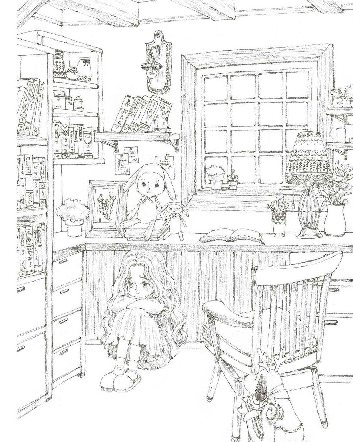 The Forest Girl's Coloring Book: Enchanting Coloring Pages of Nature, Animals, and Cozy Scenes for Relaxation and Stress Relief