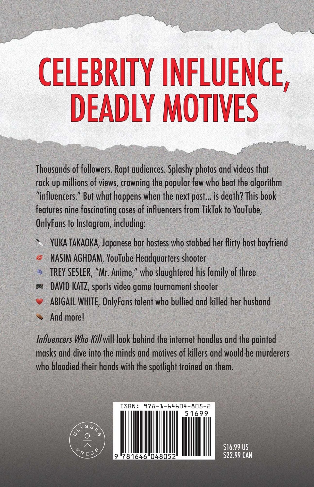 Influencers Who Kill: A True Crime Collection: Real Stories of Online Fame and Fatal Consequences