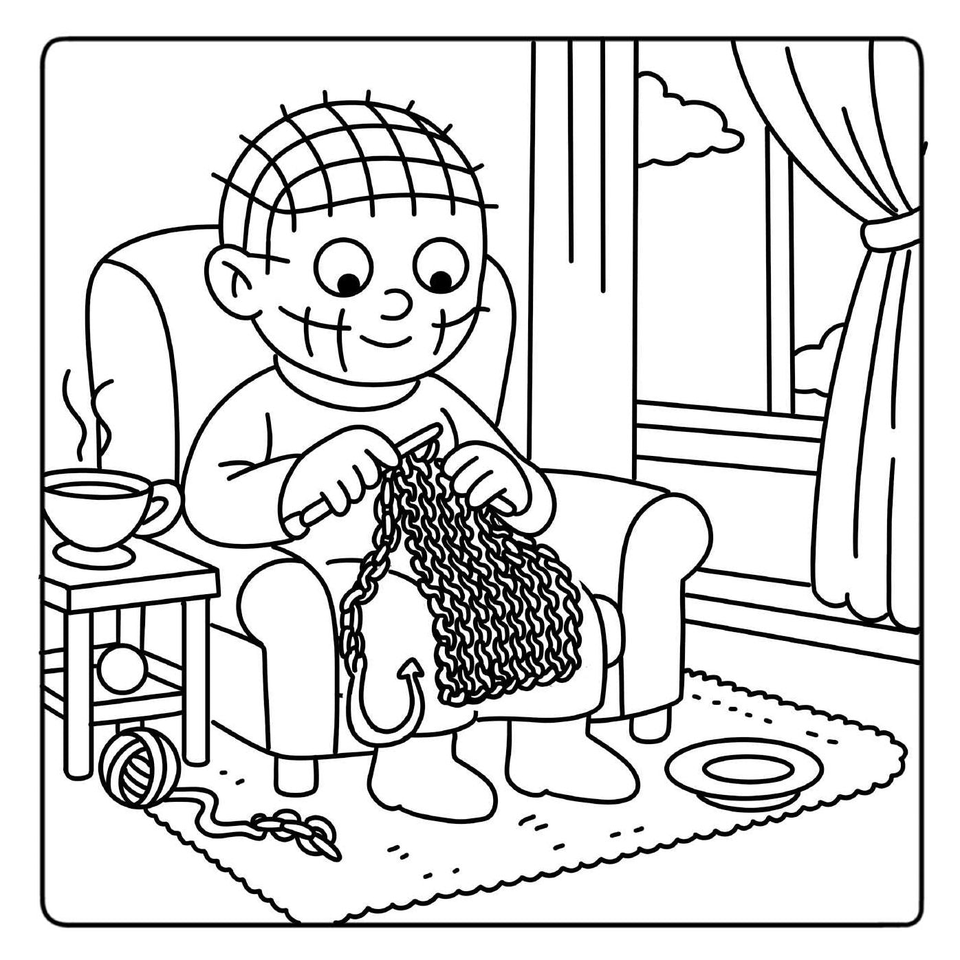 Cozy Horror Nights: A Parody Coloring Book: Cute Chibi Manga Meets Spooky Halloween Fun for Stress Relief & Relaxation