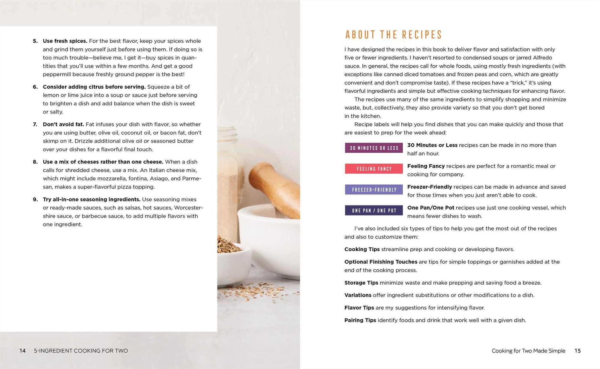 5-Ingredient Cooking for Two: 100+ Recipes Portioned for Pairs
