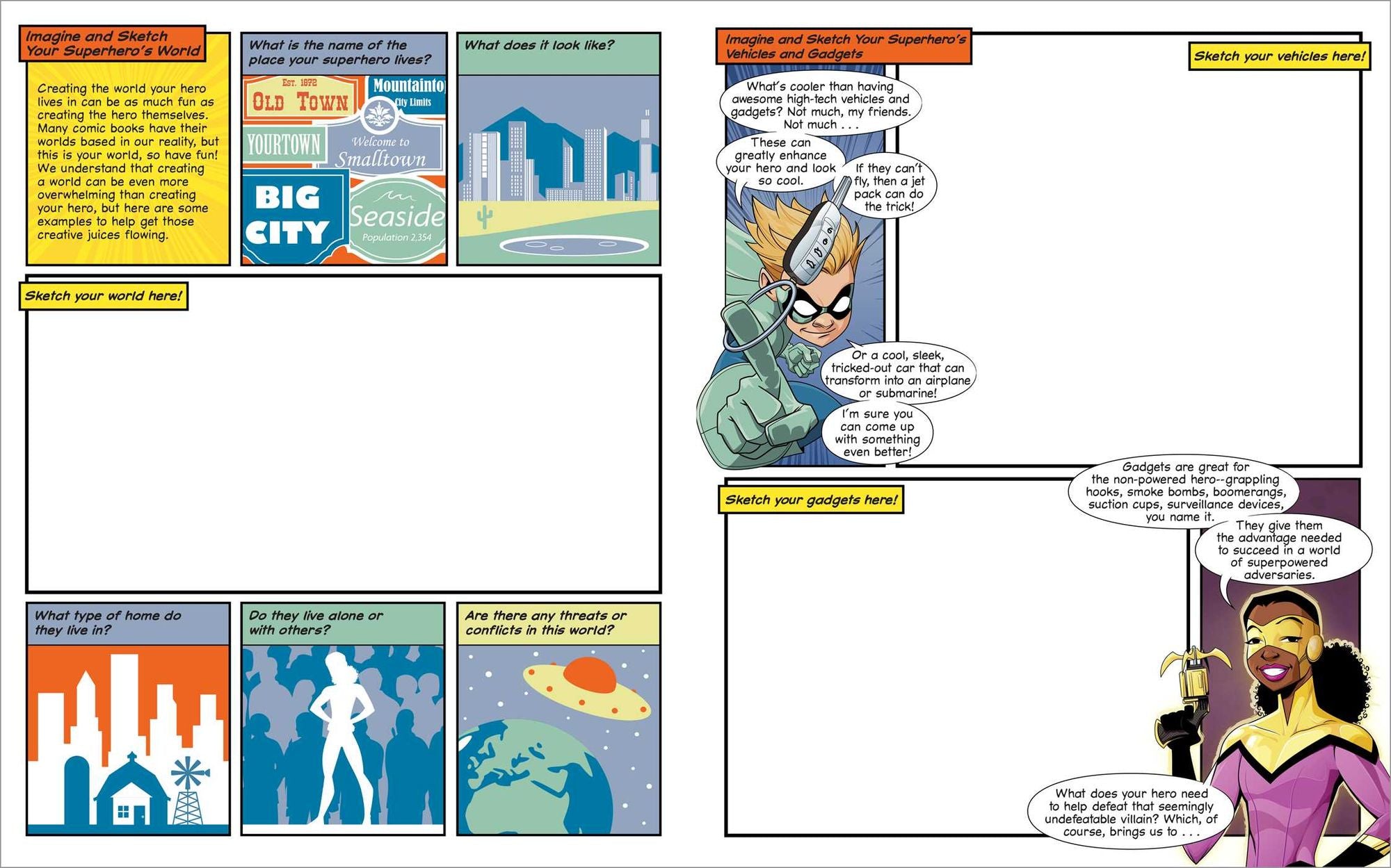 Ka-boom! Create Your Own Hero Adventures: A Blank Comic Book for Kids