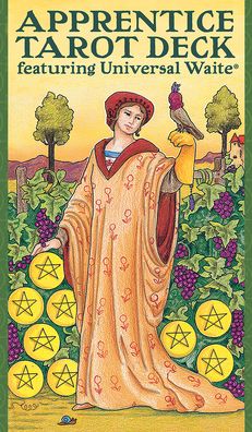 Apprentice Tarot Deck: 78 Cards for Beginners featuring Universal Waite® with Tarot Meanings & Keywords for Easy Learning, Colorful Visual Cues for Divination, Includes 36-Page Instruction Booklet