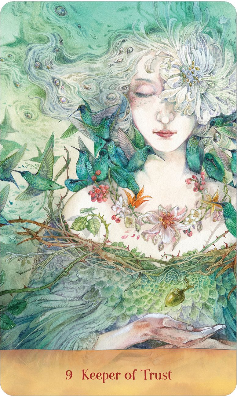 Tree Keepers Oracle: 44 Gold Gilt-Edged Cards, Intricate Nature-Themed Artwork by Stephanie Law, 108-Page Full-Color Guidebook, Druids, Faery-Realm, Portals Between Magical Worlds, Guardians of Sacred Spaces