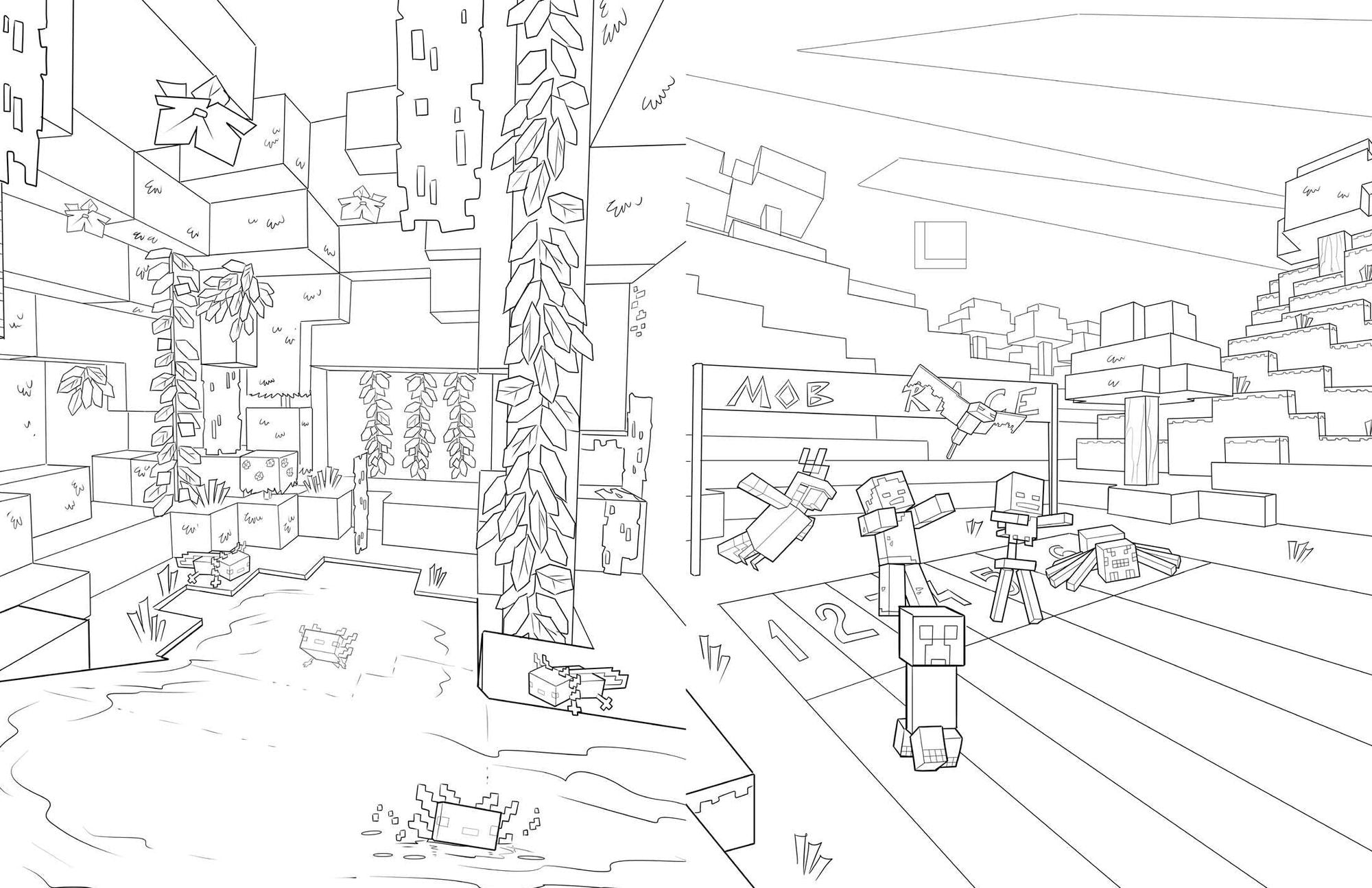 The Official Minecraft Coloring Adventures Book: Create, Explore, Color!: For Young Artists and Kids 5-10