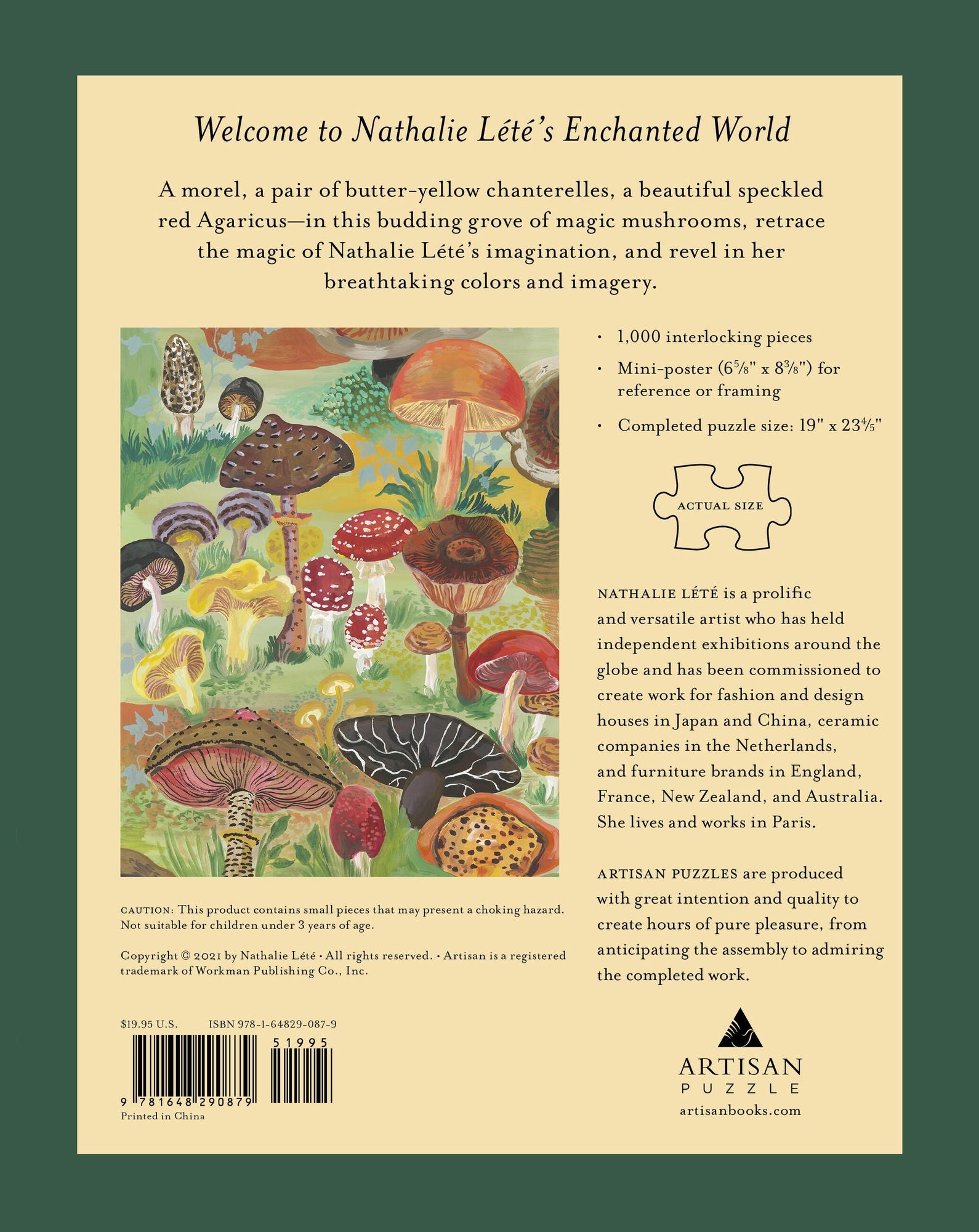 Nathalie Lete: Mushrooms 1,000-Piece Puzzle