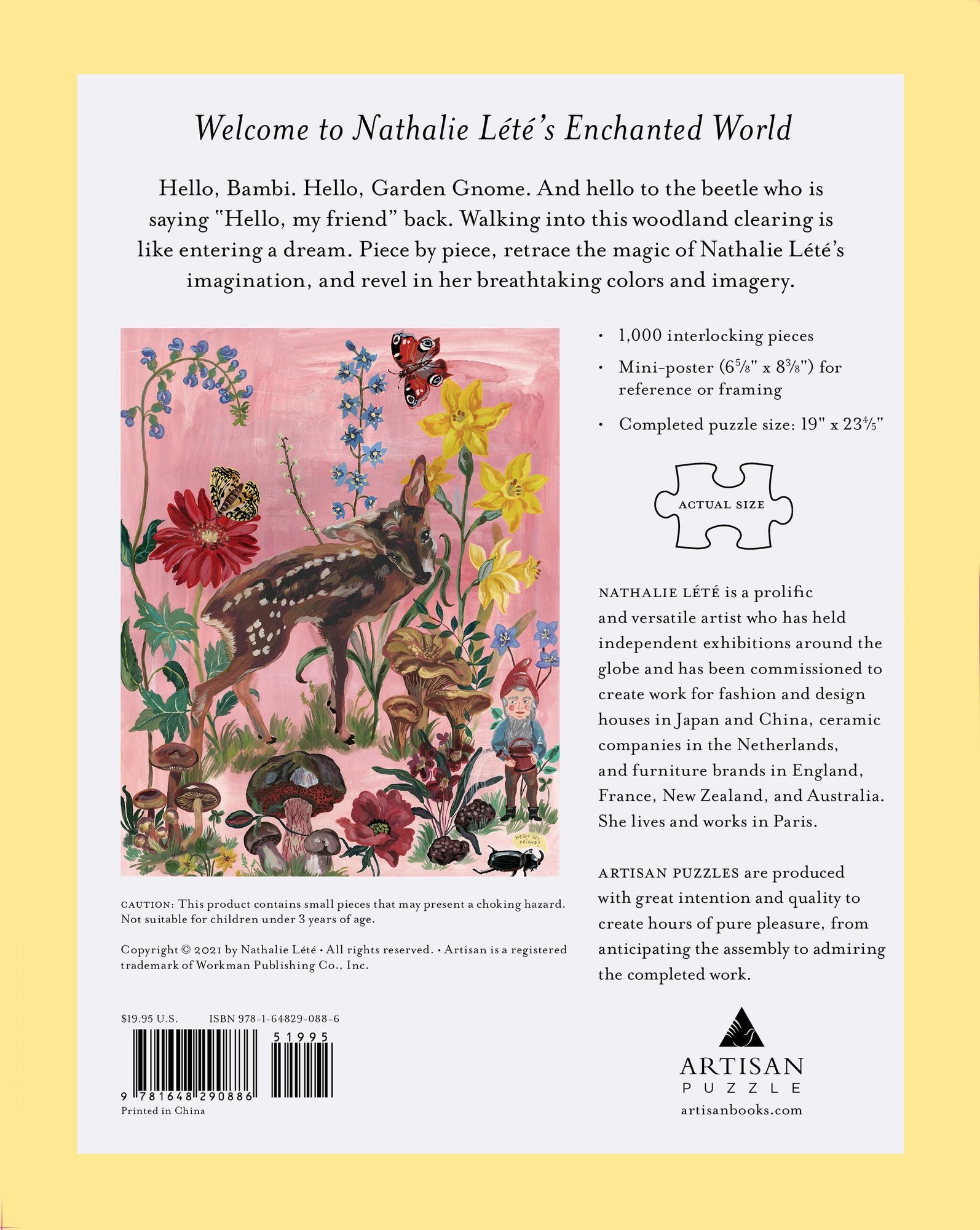Nathalie Lete: Bambi 1,000-Piece Puzzle