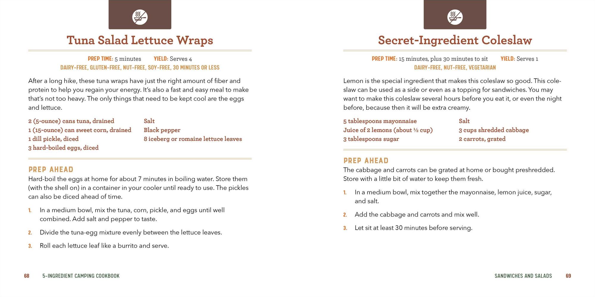 5-Ingredient Camping Cookbook: Easy, Flavorful Recipes for Eating Well in the Great Outdoors