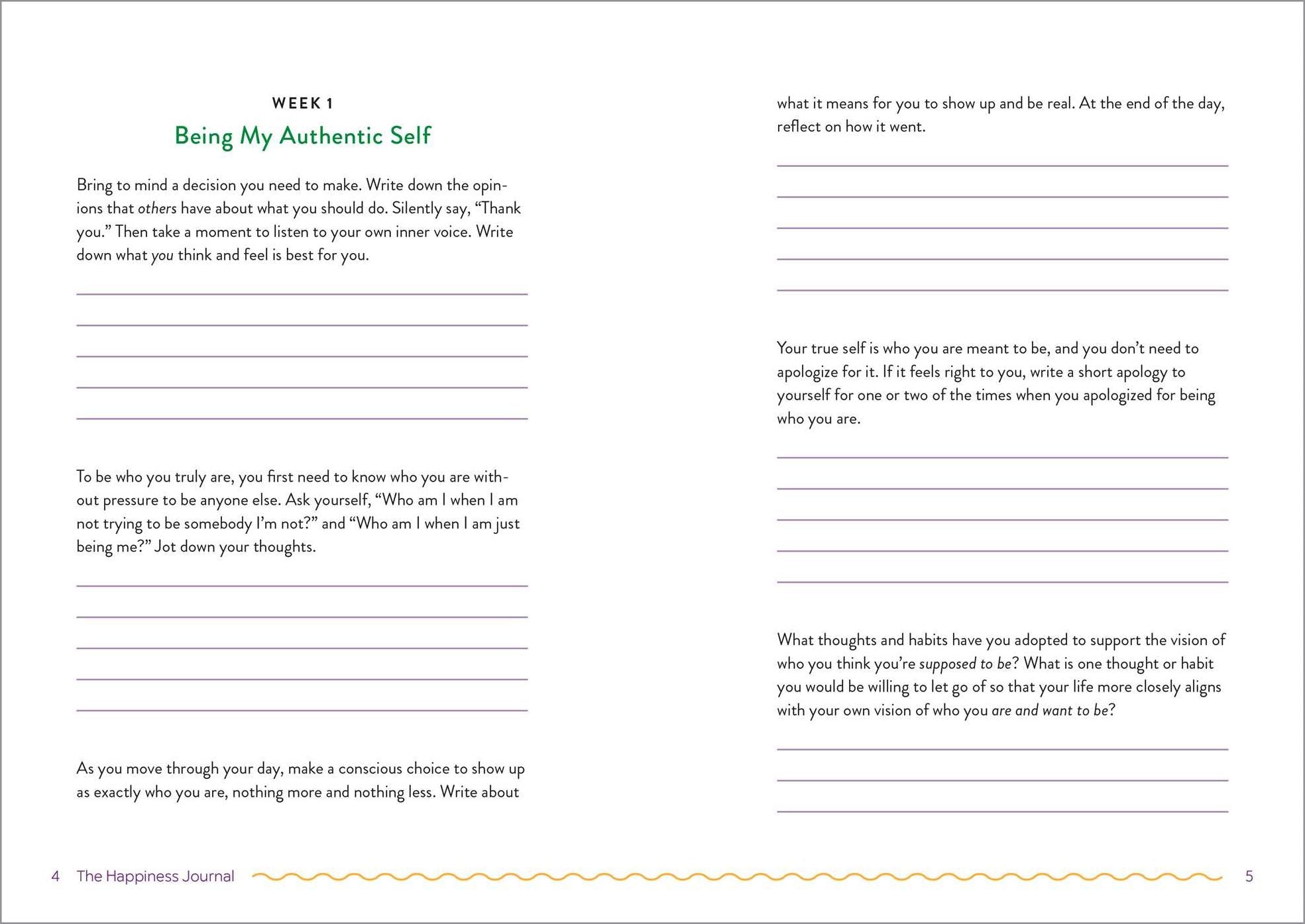 The Happiness Journal: 52 Weeks of Guided Reflections to Cultivate Genuine Joy