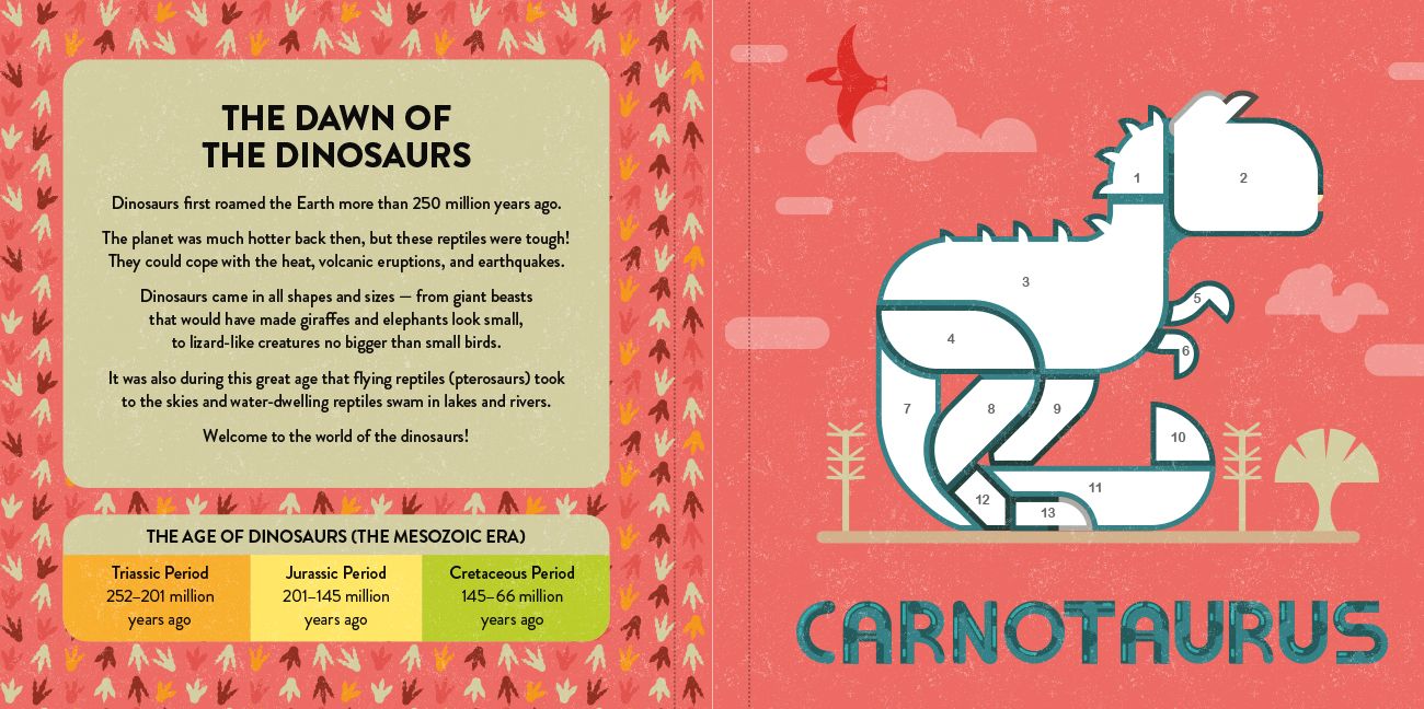 Color with Stickers: Dinosaurs: 10 Pictures to Make - Includes Fun Facts!