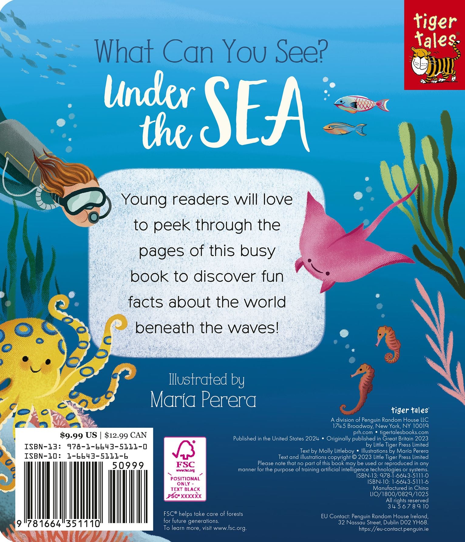 What Can You See? Under the Sea: With peek-through pages and fun facts!